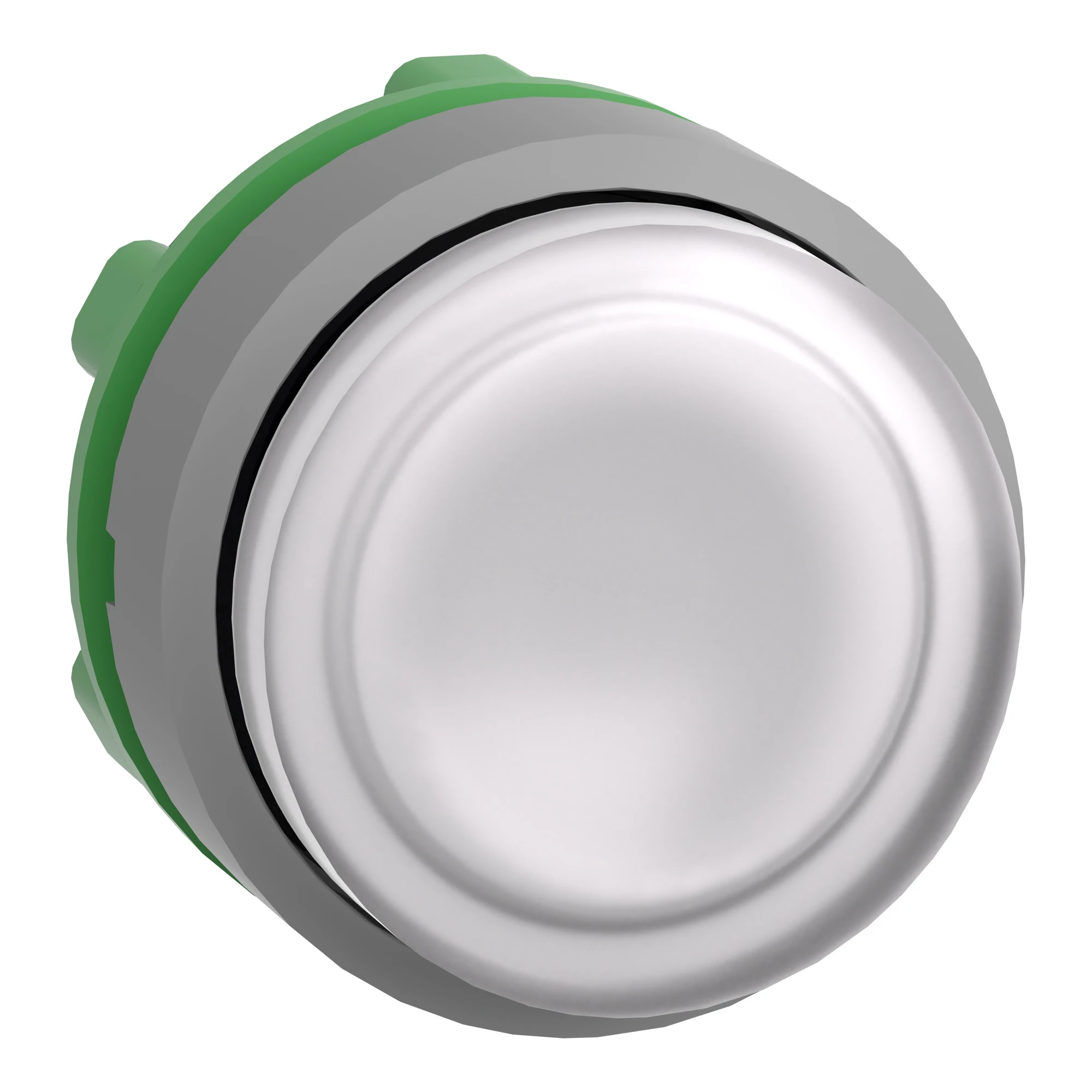 Schneider Electric ZB5AW113C0 Illuminated push-button, front element, Harmony XB5, plastic, 22mm, light grey, white, protruding, for universal LED (img_001)