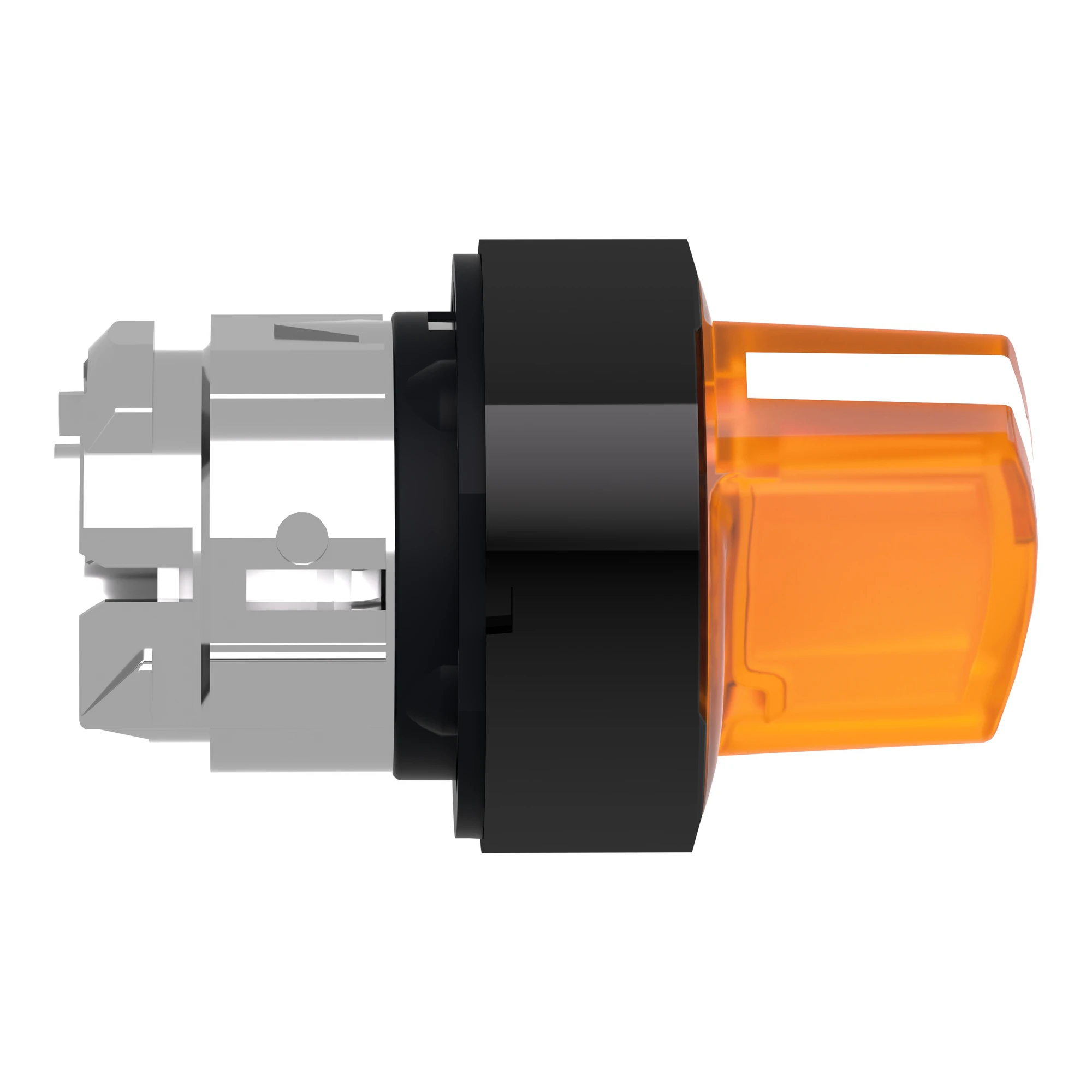 Schneider Electric ZB4BK12537 Illuminated Selector Switch, Front Element, Harmony XB4, Metal Black, 22mm, Orange, for Universal LED, 2 Positions, Latching (img_002) Schneider Electric ZB4BK12537 Illuminated Selector Switch, Front Element, Harmony XB4, Metal Black, 22mm, Orange, for Universal LED, 2 Positions, Latching (img_002)