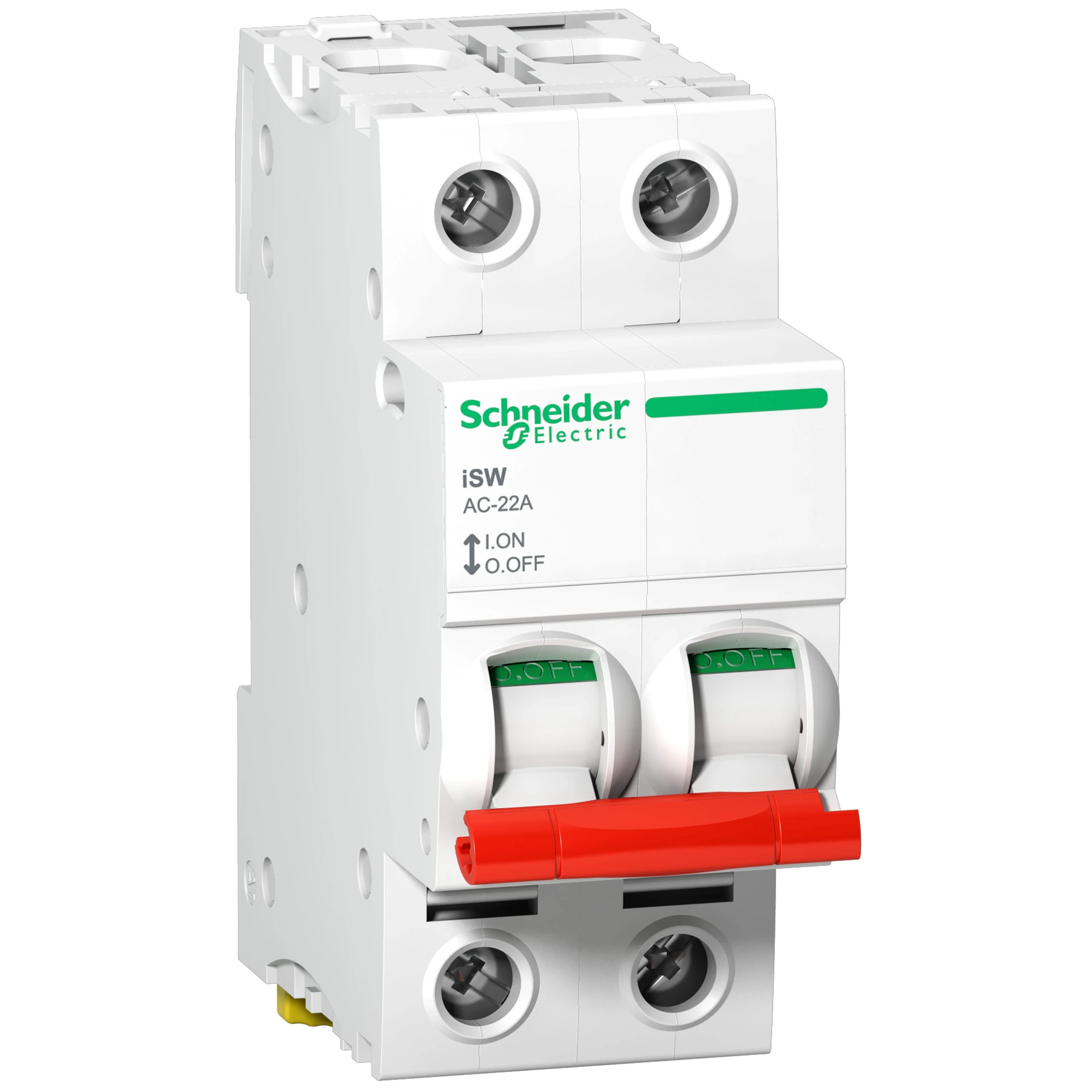 Schneider Electric A9S66291 Load disconnect switch iSW, 2P, 100A, 415V AC, red toggle (img_001) Schneider Electric A9S66291 Load disconnect switch iSW, 2P, 100A, 415V AC, red toggle (img_001)