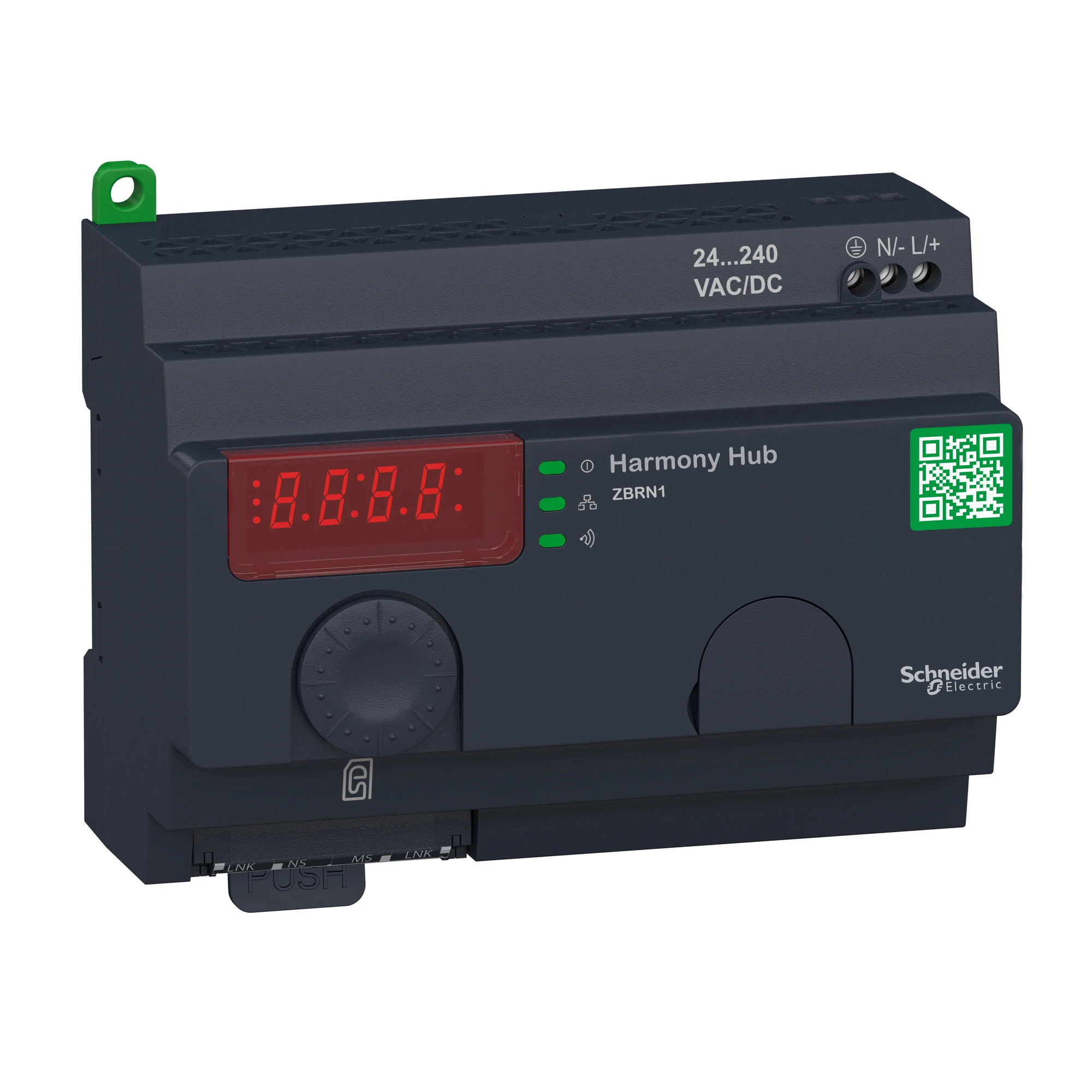 Schneider Electric ZBRN1 Harmony Hub, Receiver for Radio Devices, Gateway, 24-240V ACDC, Modbus/TCP, Ethernet/RJ45, 2.4 GHz (img_001)