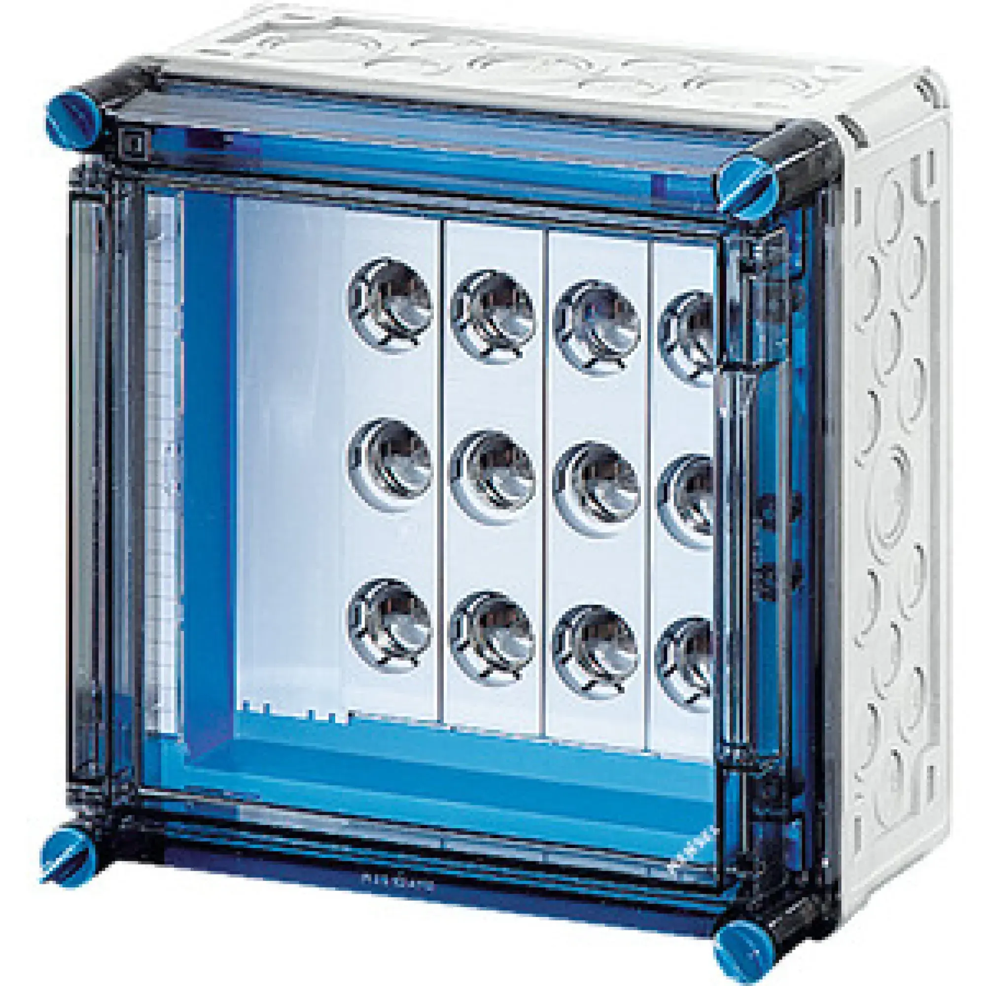 Hensel 2000709 Mi-Sicherungsgehäuse, 4x3x25A, DII, E27 a. Sammelsch.400A, 5polig, Scharnierd. Mi 3221 (img_001)