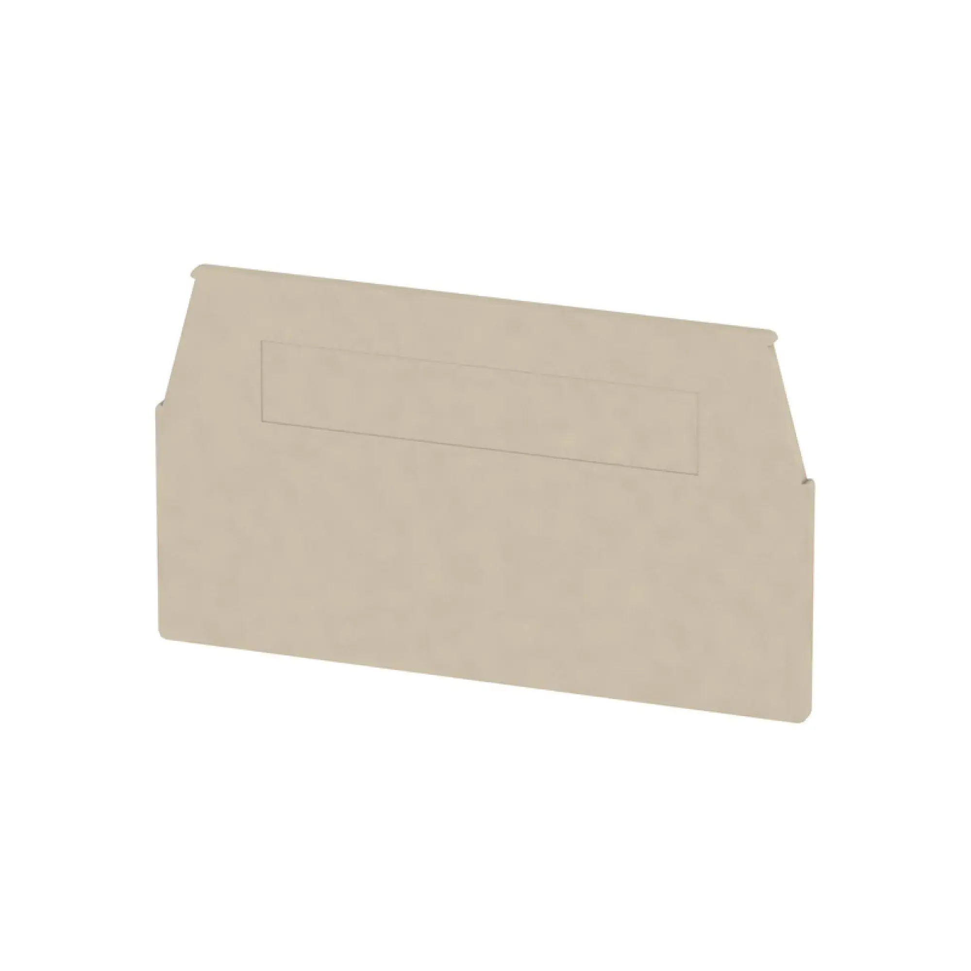 Weidmüller 1074600000 End plate (terminals), dark beige, Height: 60.3 mm, Width: 1.5 mm, V-0, Wemid (img_001)