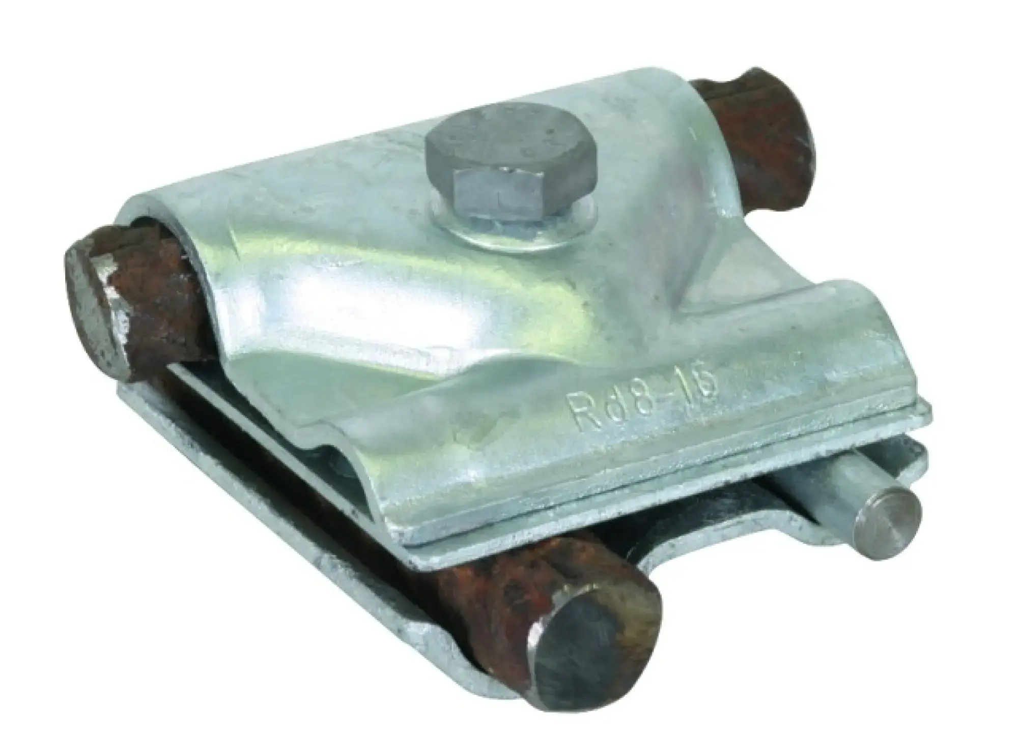 Dehn 308041 MAXI MV clamp St/tZn f. Rd 8-16 / 15-25mm with screw M12x65mm (img_001)