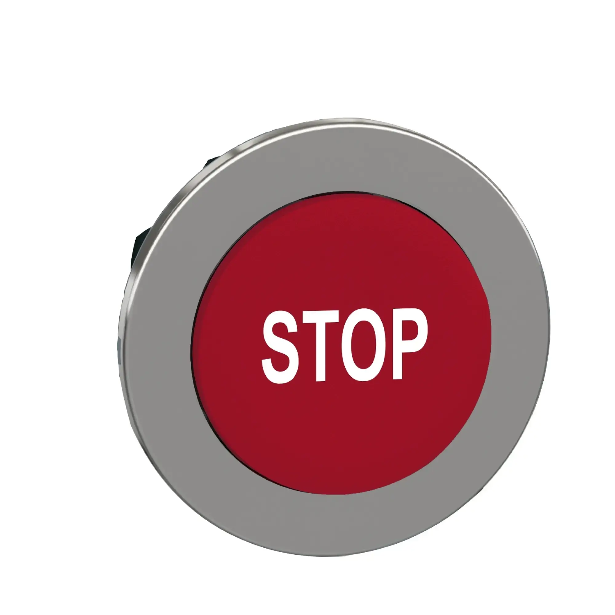 Schneider Electric ZB4FL434 Pushbutton, Front Element, Harmony XB4F, Metal, 30mm, Red, Protruding, Marked STOP, Momentary (img_004)
