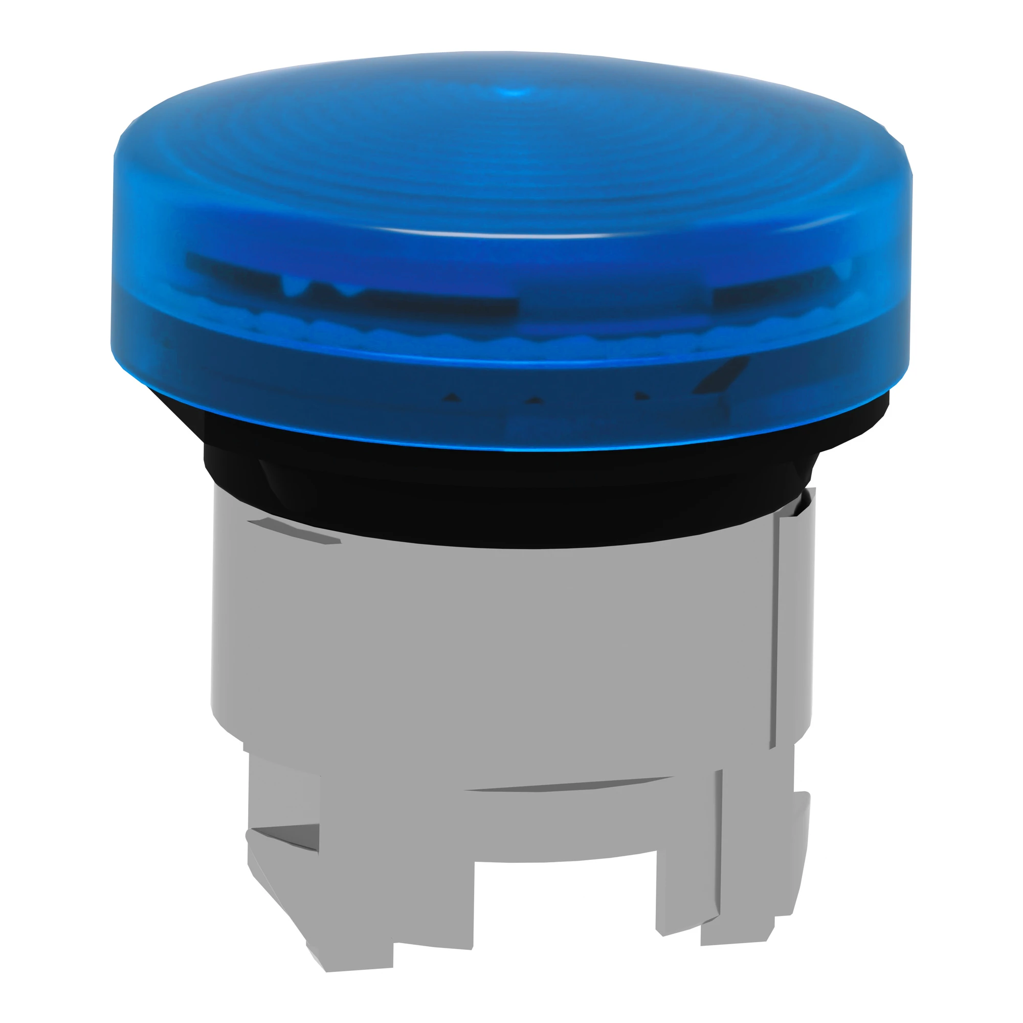Schneider Electric ZB4BV063S Pilot light, front element, Harmony XB4, metal, 22mm, blue, for universal LED, knurled dome (img_004)
