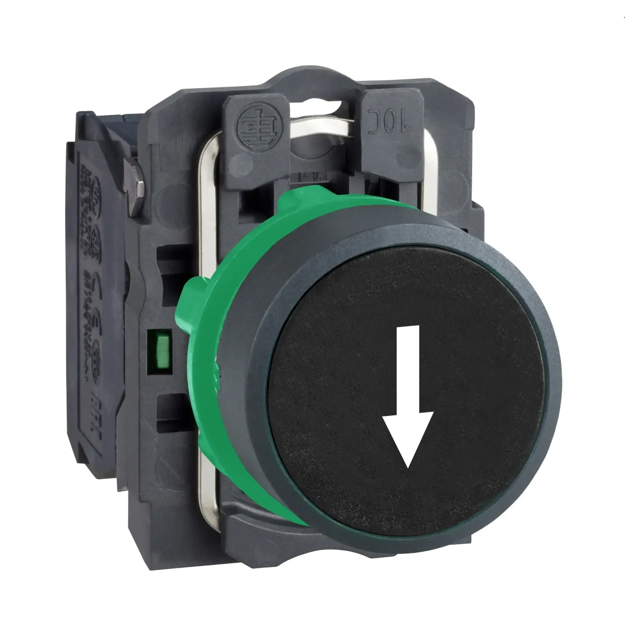 Schneider Electric XB5AA3351 Push Button, Harmony XB5, Plastic, Black, Arrow Down, 22mm, Momentary, 1NO (img_004)