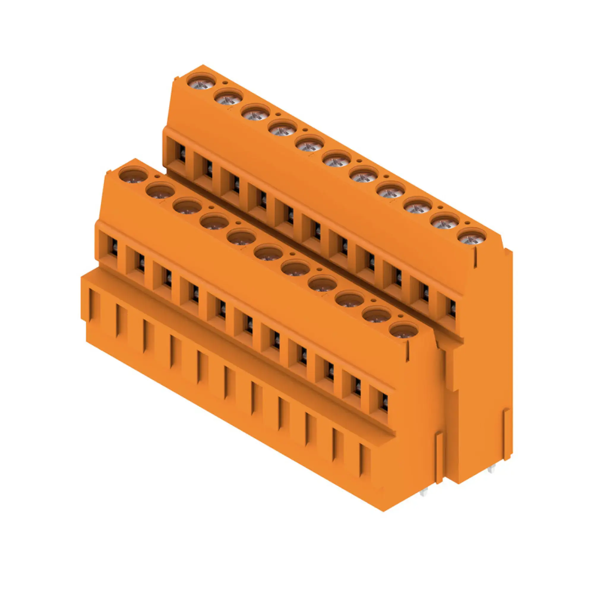 Weidmüller 1769330000 PCB terminal, 320 V, 17.5 A, Pitch in mm: 5.08, 2.5 mm², Number of poles: 22, Clamping yoke connection, THT solder connection, 90°, Box (img_001)