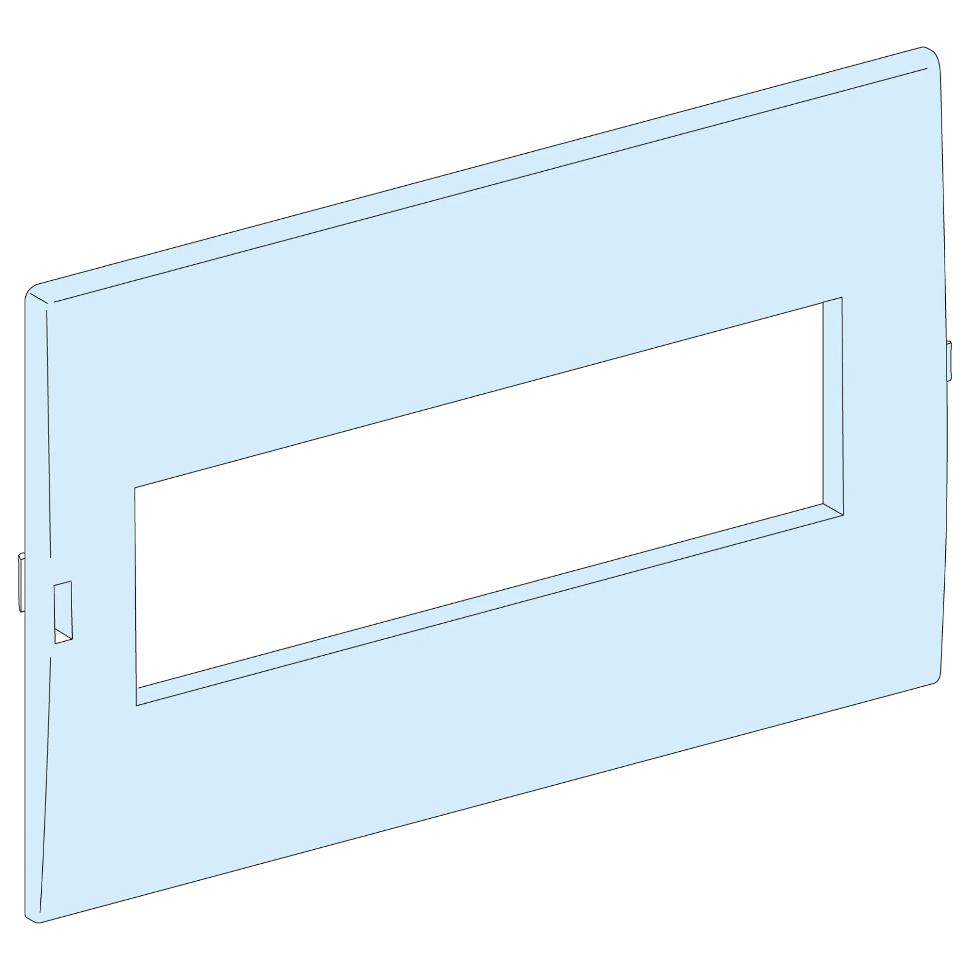 Schneider Electric 10200 Kaedra Enclosure - Replacement Cover for DIN Rail 12TE (img_001)