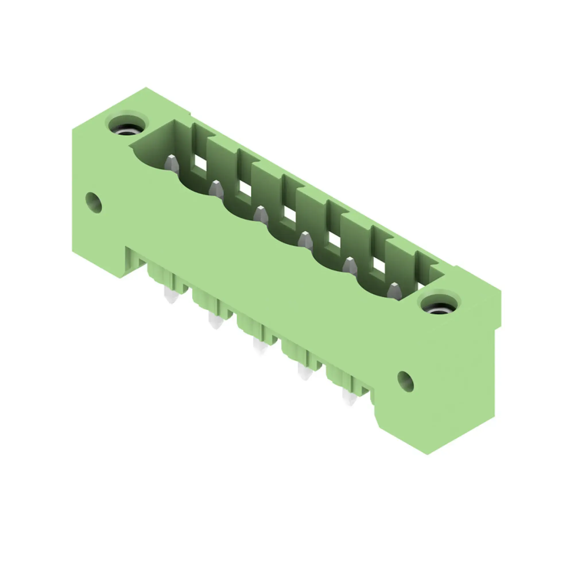Weidmüller 1401930000 PCB connector (board connection), 320 V, 24 A, Pitch in mm: 5.08, Number of poles: 6, THT solder connection, Box (img_001)