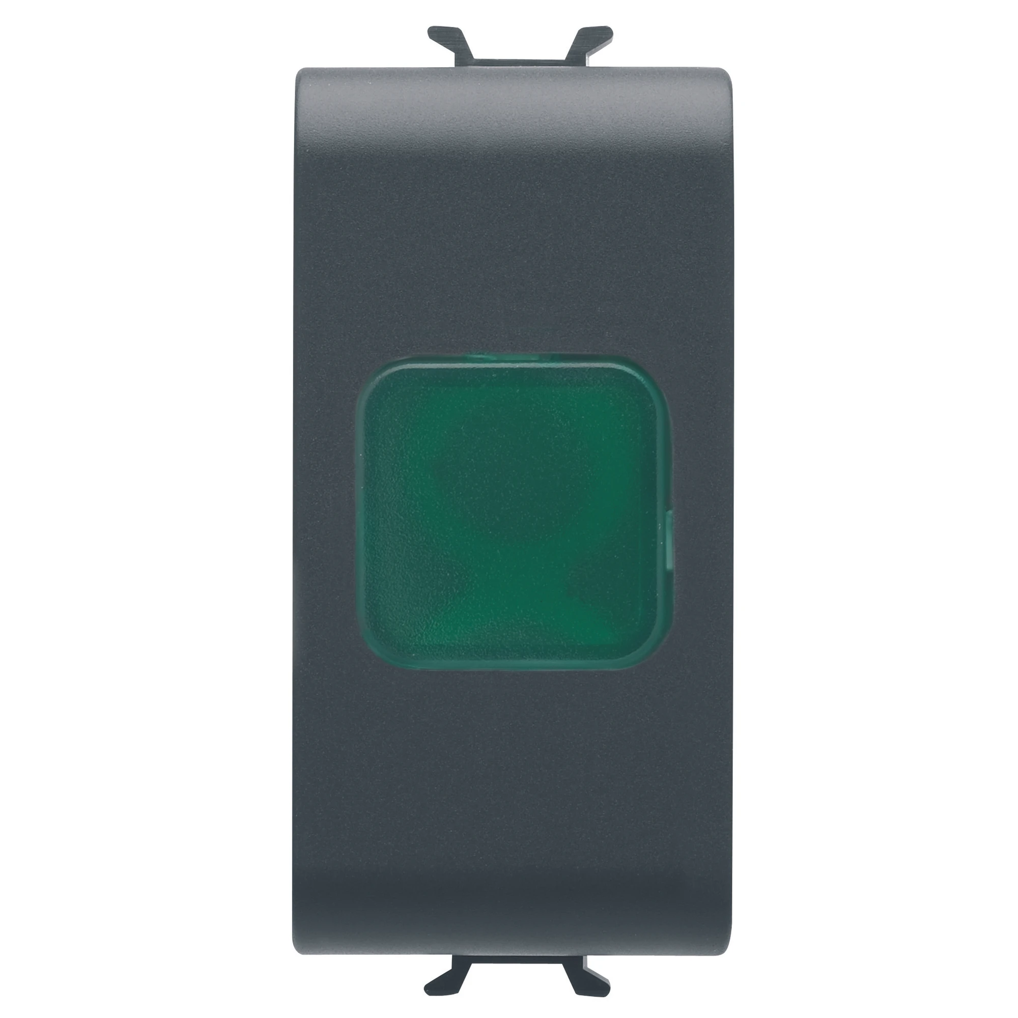 GEWISS GW12622 SINGLE INDICATOR LAMP - GREEN - 1 MODULE - SATIN BLACK - CHORUSMART (img_001) GEWISS GW12622 SINGLE INDICATOR LAMP - GREEN - 1 MODULE - SATIN BLACK - CHORUSMART (img_001)