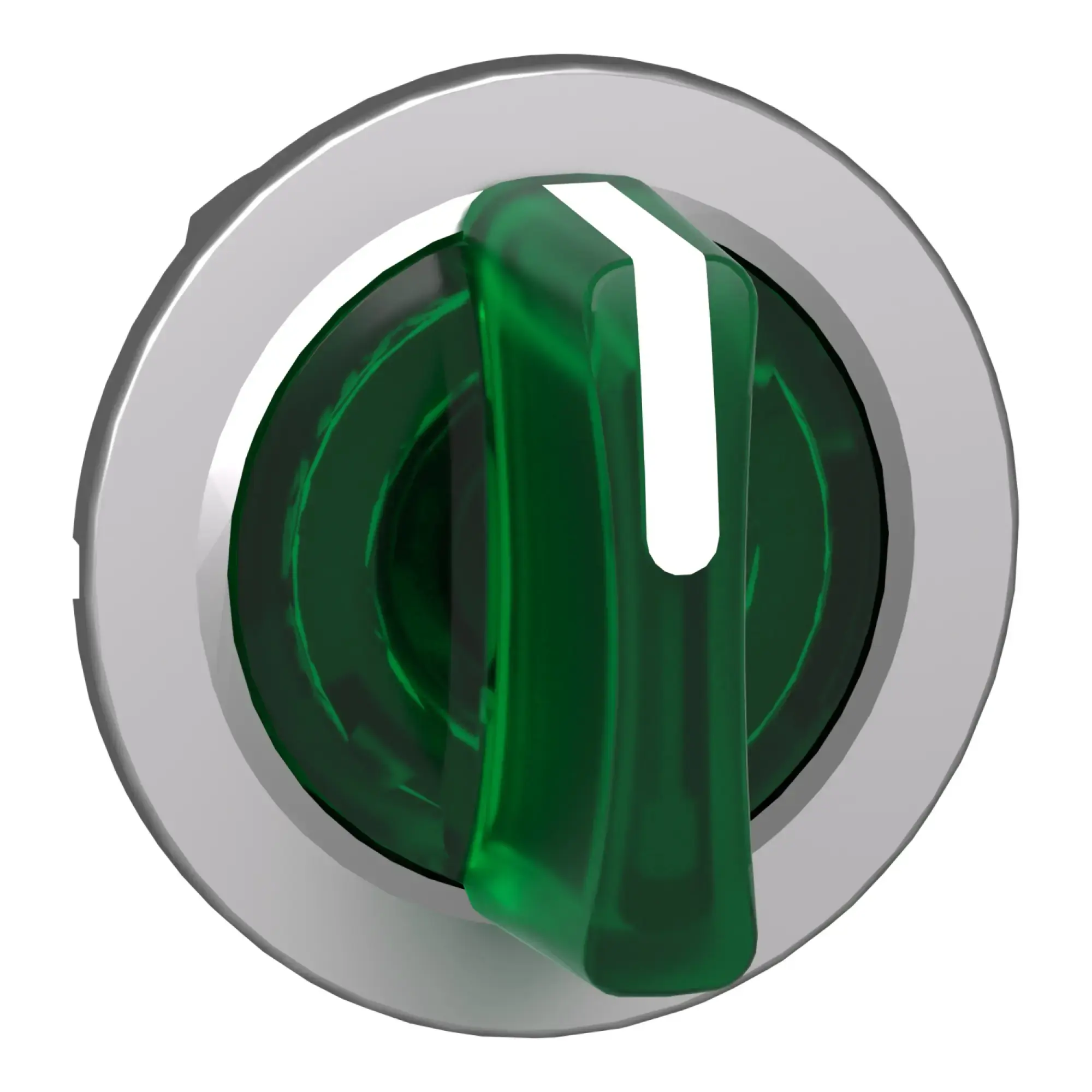 Schneider Electric ZB4FK1533 Illuminated selector switch, front element, Harmony XB4F, metal, 30mm, green, for universal LED, 3 positions, center locking (img_008)