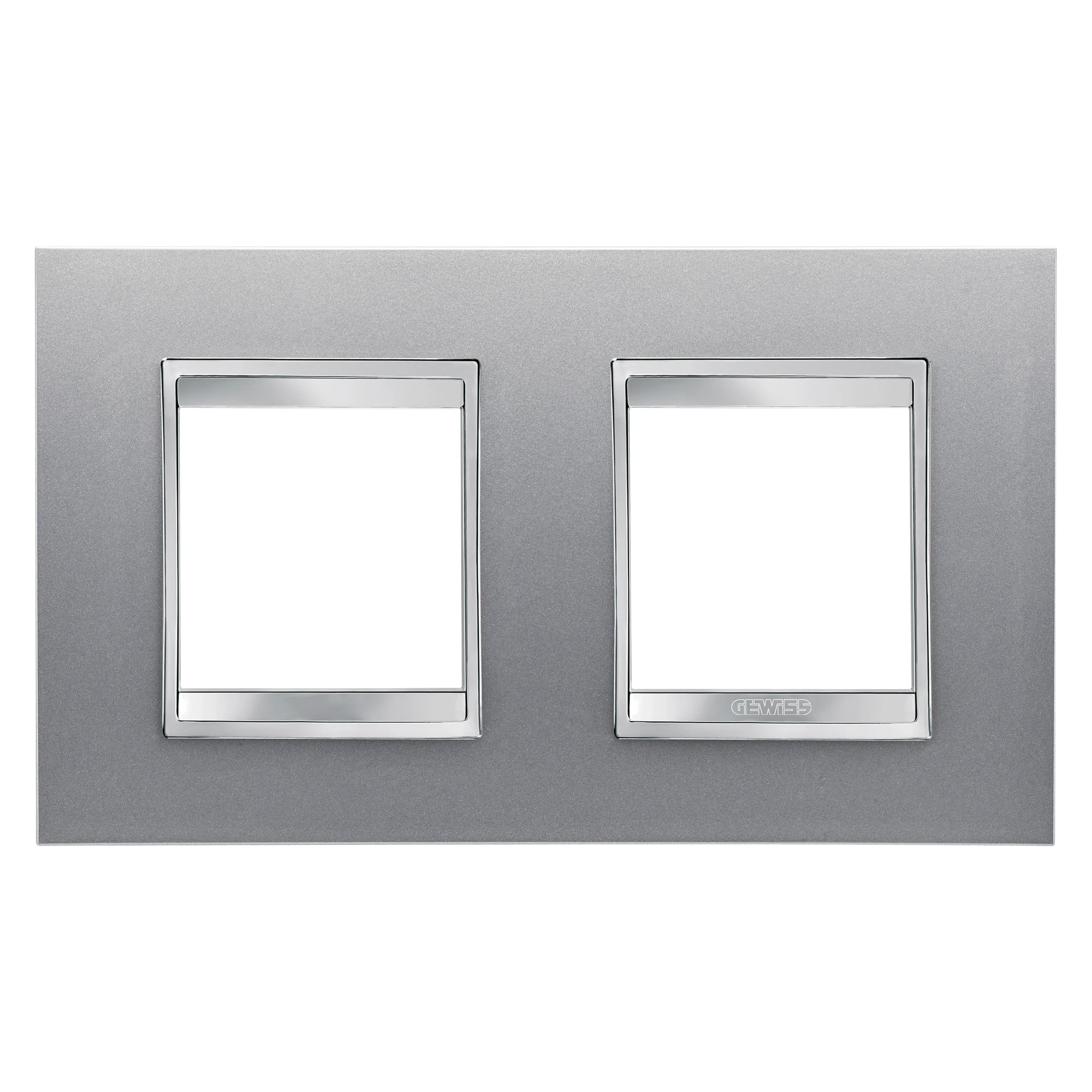 GEWISS GW16223VT LUX INTERNATIONAL PLATE - IN PAINTED TECHNOPOLYMER - 2+2 MODULES HORIZONTAL - TITANIUM - CHORUSMART (img_001) GEWISS GW16223VT LUX INTERNATIONAL PLATE - IN PAINTED TECHNOPOLYMER - 2+2 MODULES HORIZONTAL - TITANIUM - CHORUSMART (img_001)