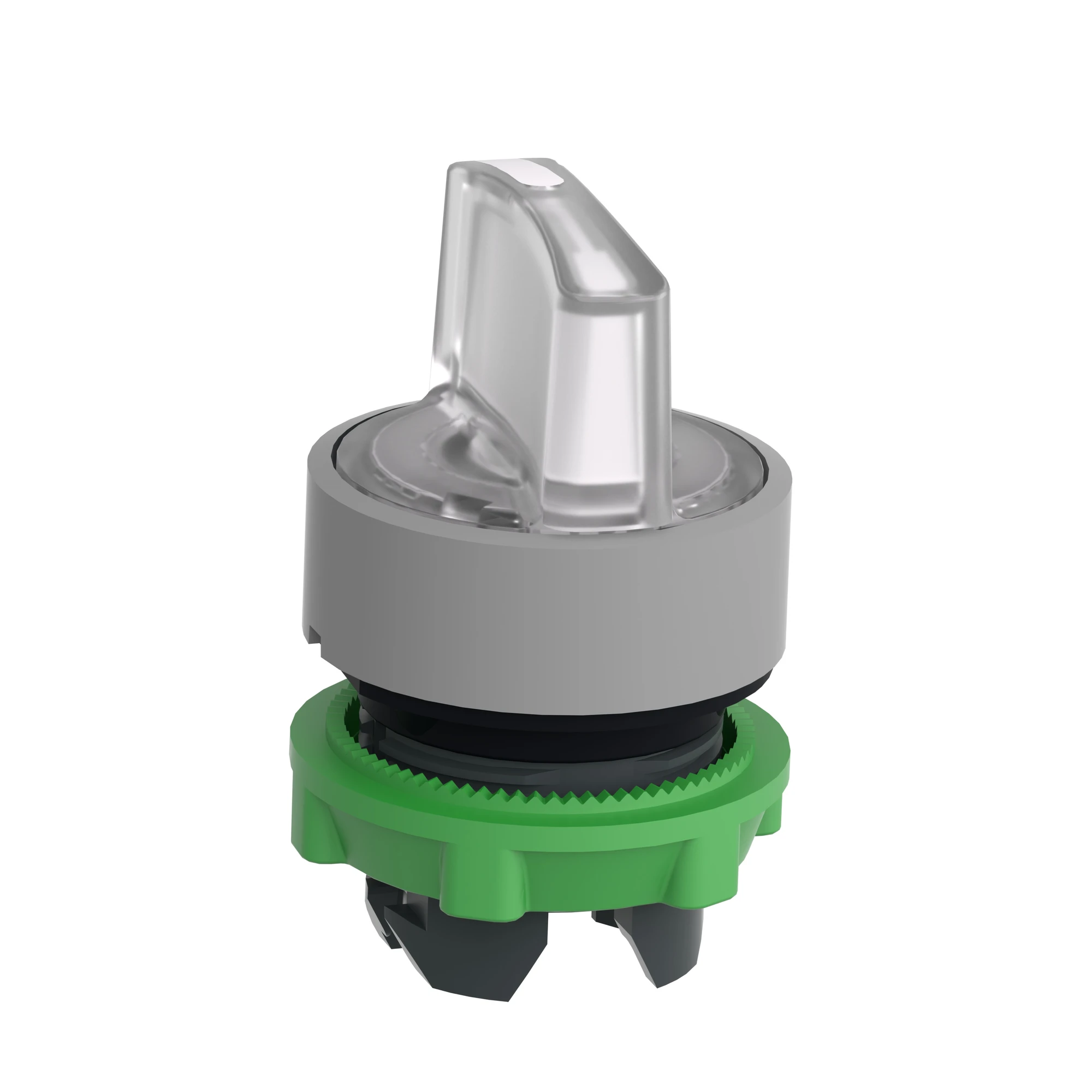 Schneider Electric ZB5AK1713C0 Illuminated selector switch, front element, Harmony XB5, plastic, 22mm, white, for universal LED, 3 positions, momentary left (img_007)