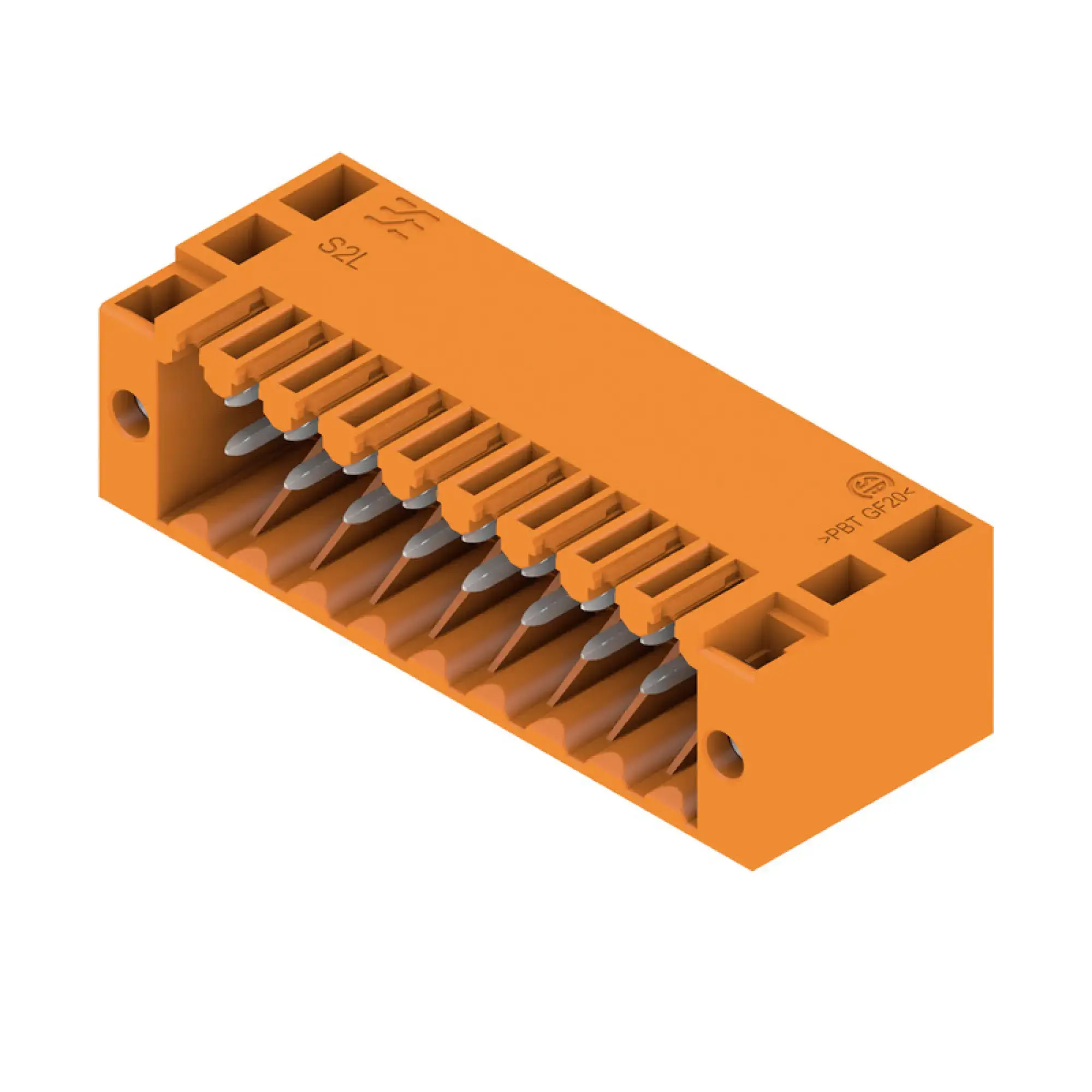 Weidmüller 1728530000 PCB connector (board connection), 125 V, 10 A, Pitch in mm: 3.50, Number of poles: 18, THT solder connection, Box (img_001)