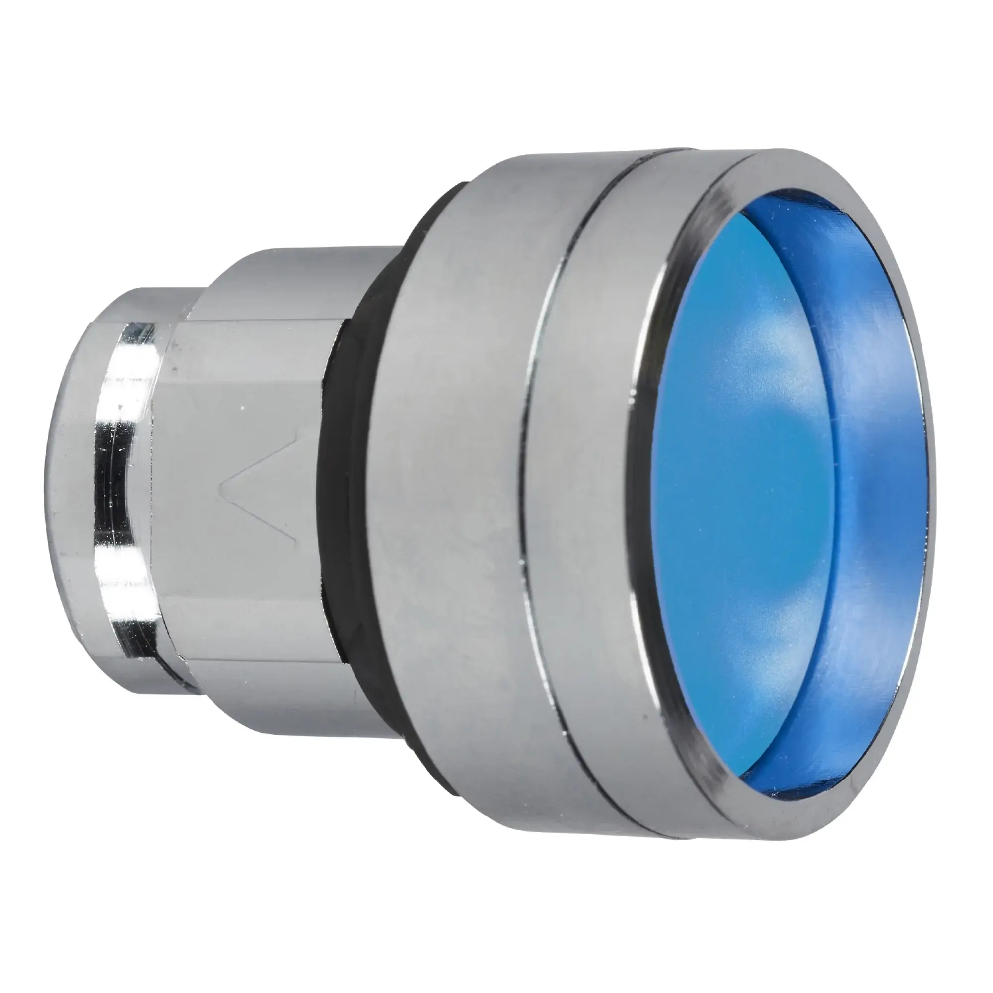 Schneider Electric ZB4BA66 Push button, front element, Harmony XB4, metal, 22mm, blue, reset, unmarked, momentary (img_002)