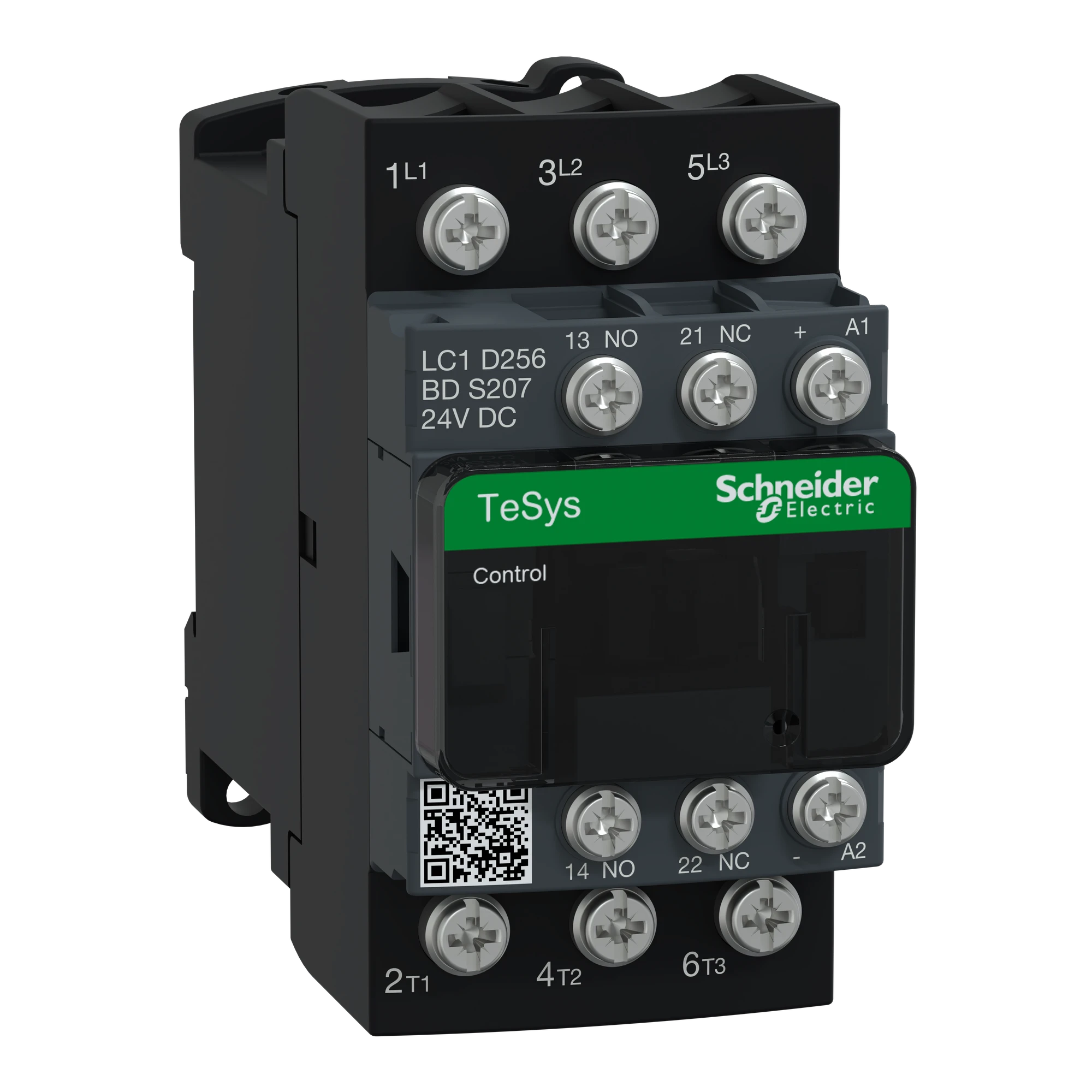 Schneider Electric LC1D256BDS207 Power contactor LC1D 3p, +1NO+1NC, 11 kW, 25 A, 400 V AC3, coil 24 V DC (img_001)