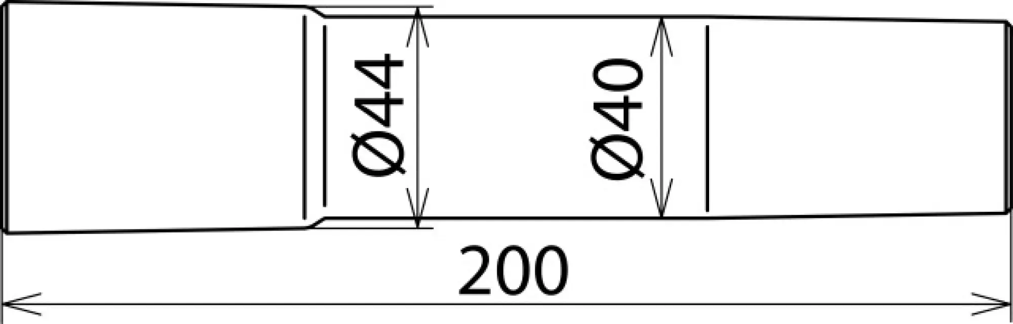 Dehn 785121 Intake tube extension D=40/L=200mm for MS dry cleaning set -36kV (img_002)