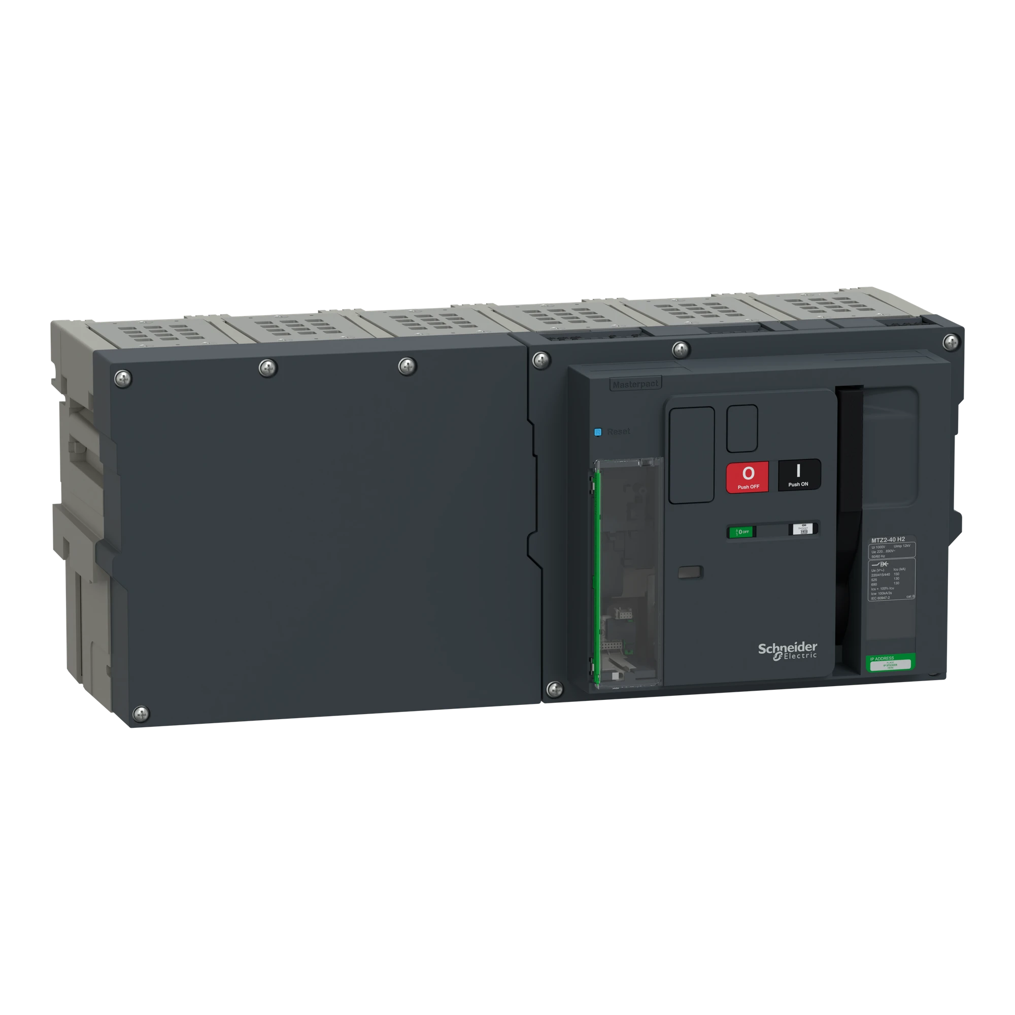Schneider Electric LV948337 MasterPacT MTZ3 40 4000A H2 150kA/440VAC (Icu) 3P Grundschalter Einschub für MicroLogic Active (img_001) Schneider Electric LV948337 MasterPacT MTZ3 40 4000A H2 150kA/440VAC (Icu) 3P Grundschalter Einschub für MicroLogic Active (img_001)