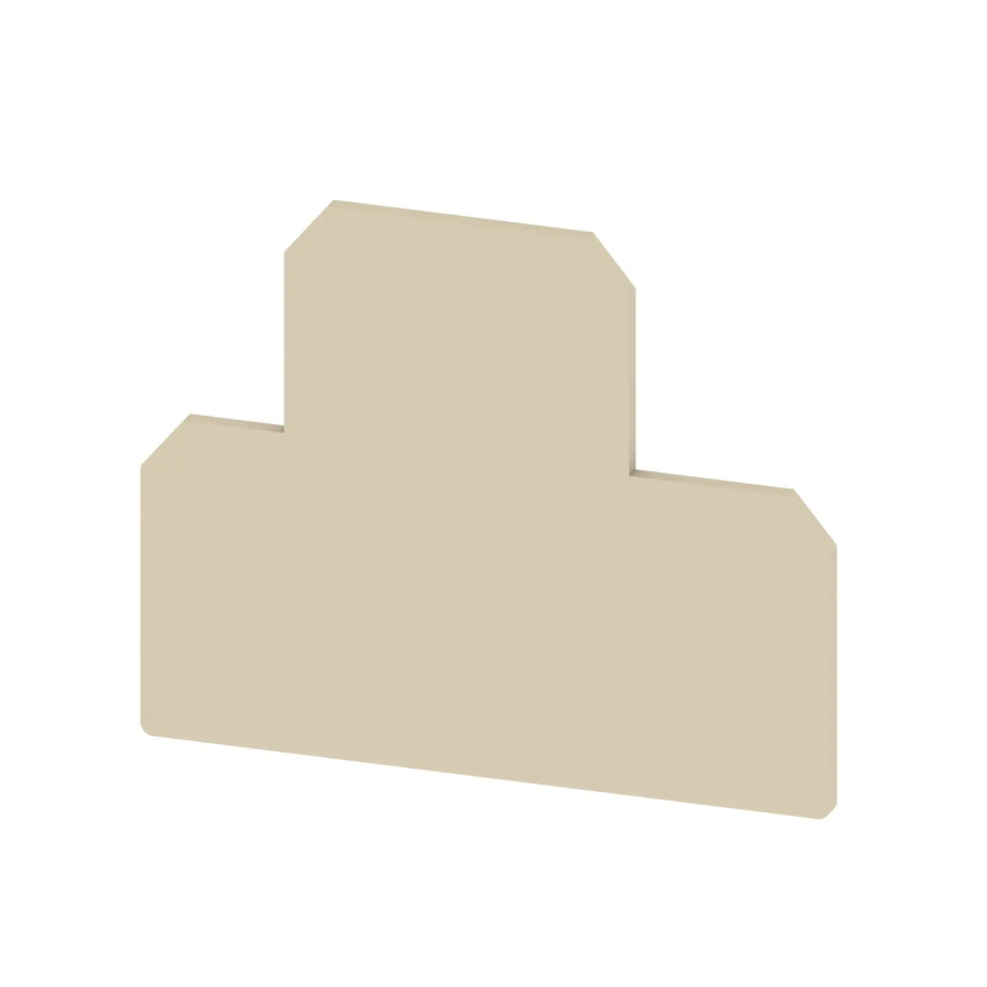 Weidmüller 0631300000 End plate (terminals), dark beige, Height: 54 mm, Width: 1.5 mm, V-0, Wemid (img_001)