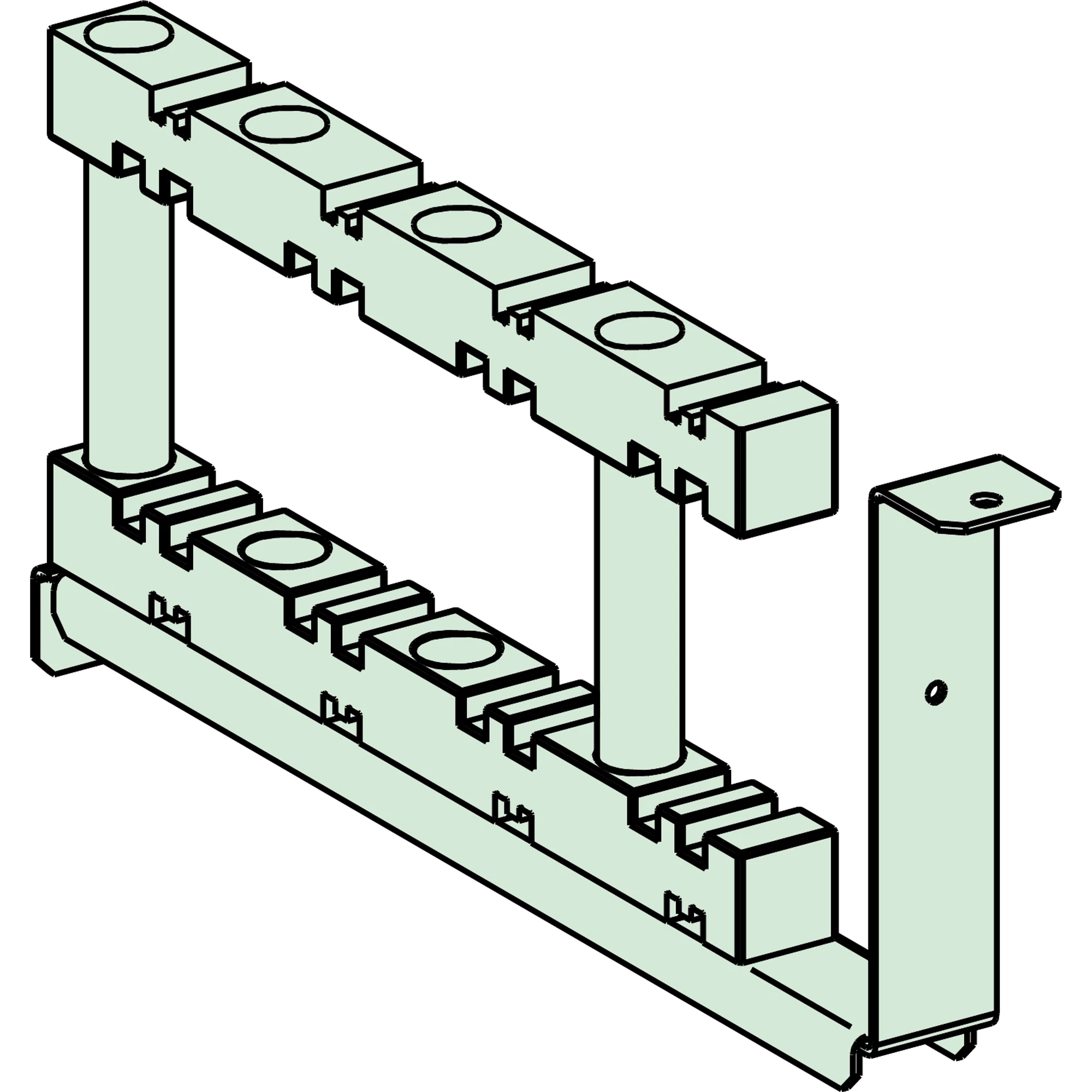 Schneider Electric NSYBHS600 Spacial SF guide, horizontal for busbars up to 3200A, 600mm (img_002)