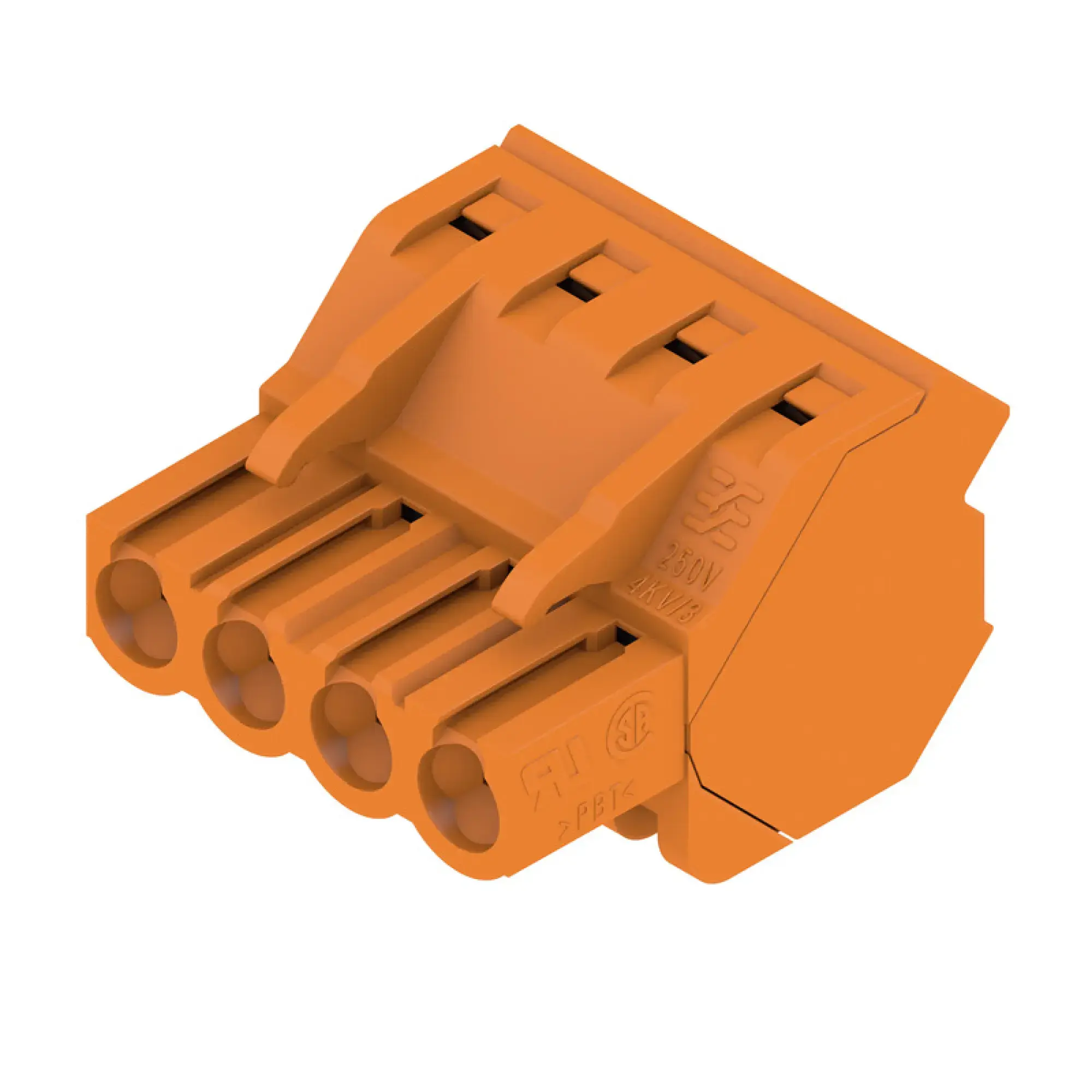 Weidmüller 1946270000 PCB connector (wire connection), 320 V, 17.5 A, Pitch in mm: 5.08, 4 mm², Number of poles: 4, Clamping yoke connection, Box (img_001) Weidmüller 1946270000 PCB connector (wire connection), 320 V, 17.5 A, Pitch in mm: 5.08, 4 mm², Number of poles: 4, Clamping yoke connection, Box (img_001)