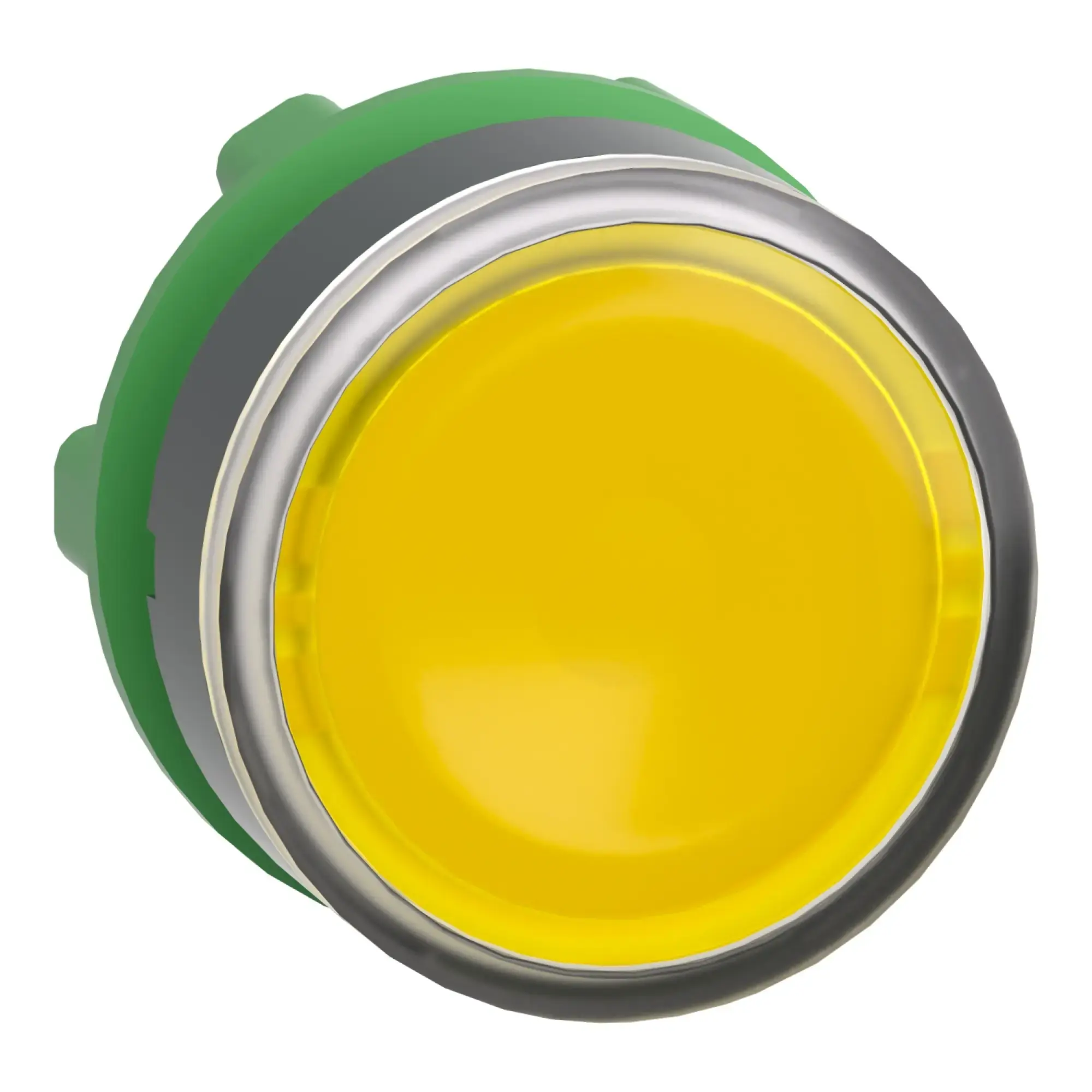 Schneider Electric ZB5AH083 Illuminated push-button, front element, Harmony XB5, plastic, 22mm, yellow, unmarked, for universal LED, latching (img_009)