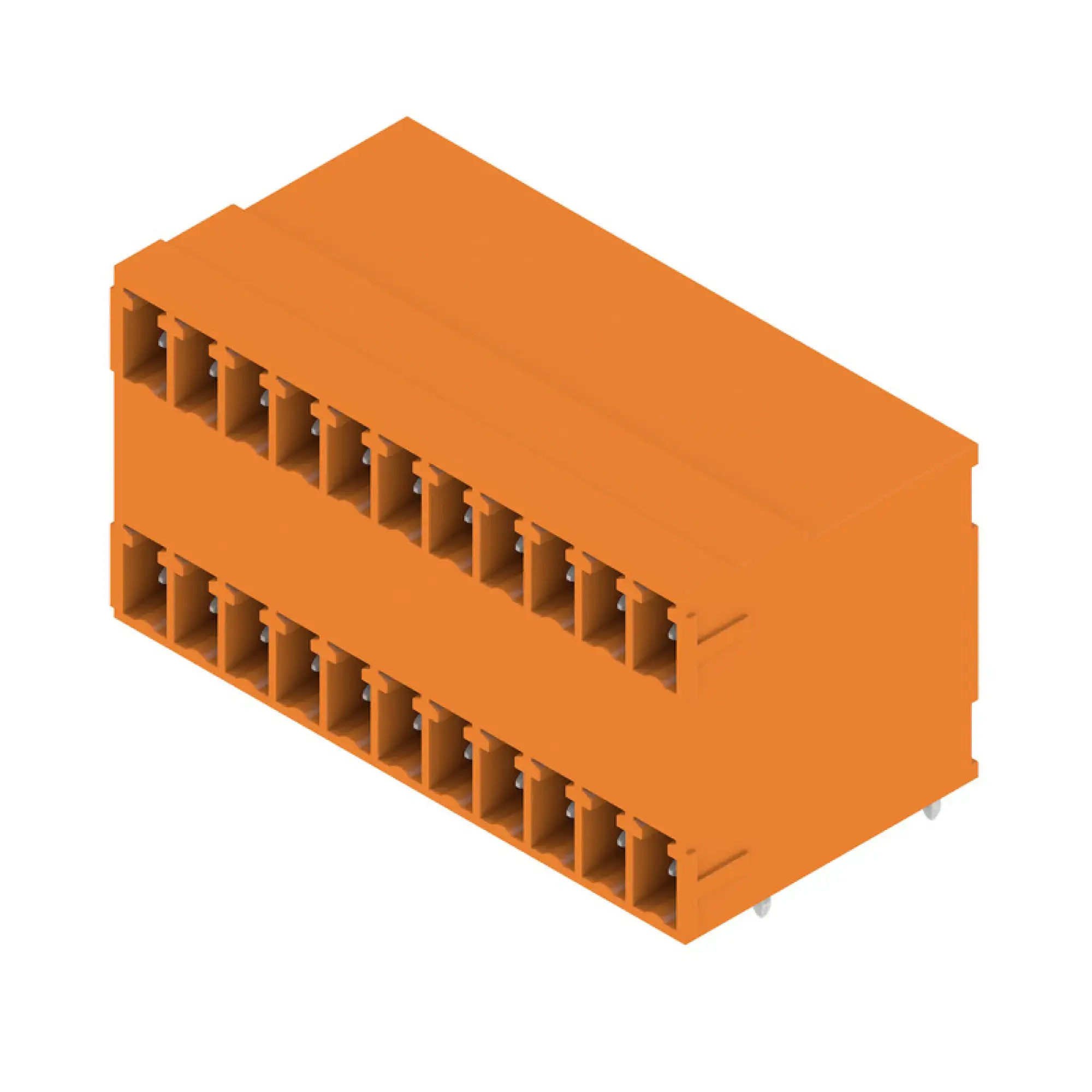 Weidmüller 1972880000 PCB connector (board connection), 160 V, 17.5 A, Pitch in mm: 3.81, Number of poles: 22, THT solder connection, Box (img_001)