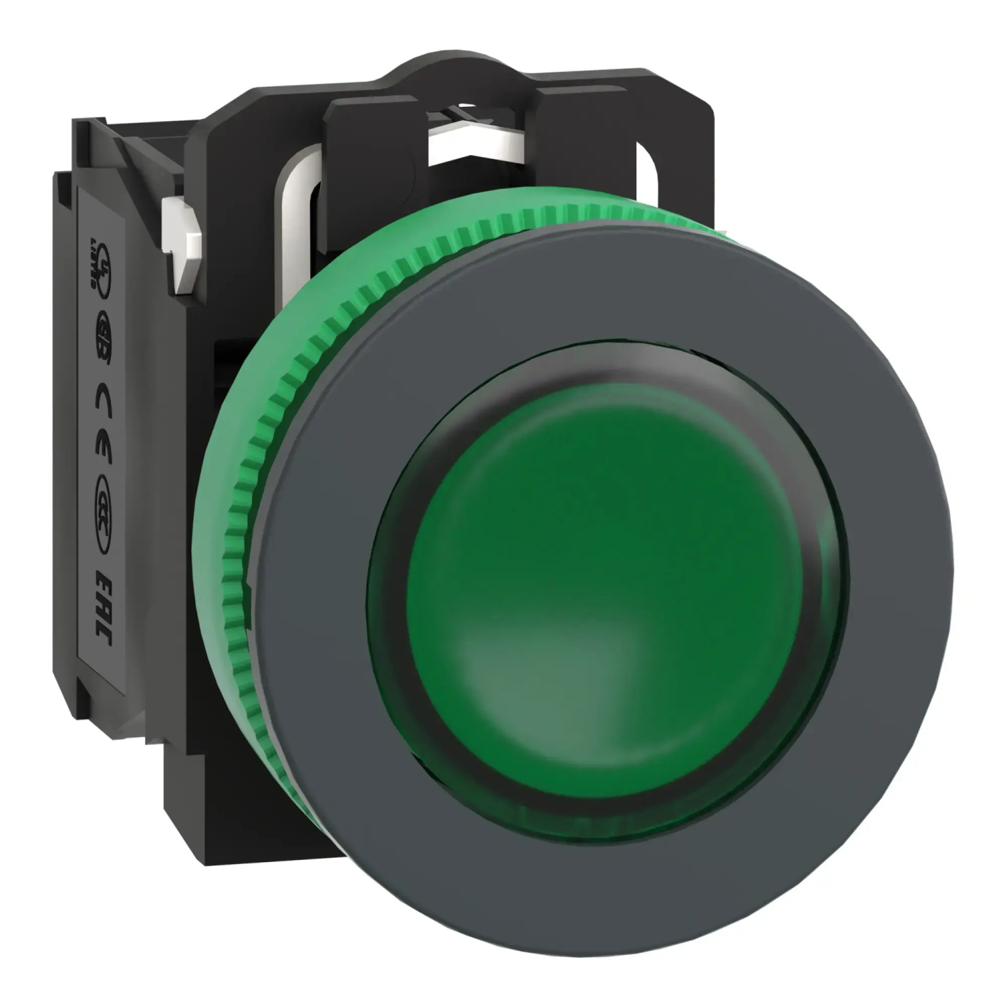 Schneider Electric XB5FW33B5 Illuminated Push Button, Harmony XB5F, Plastic, Antimicrobial, Green, 30mm, Universal LED, 1NC + 1NO, 24V ACDC (img_009)