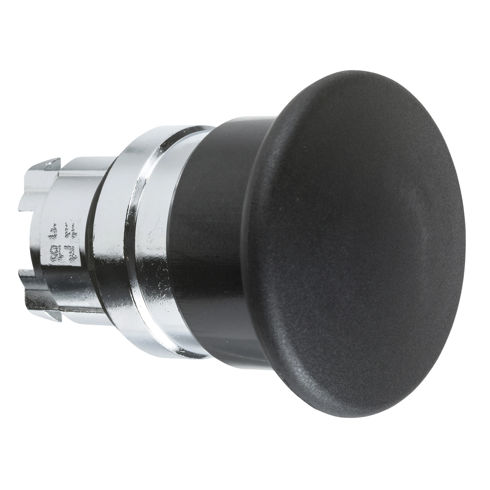 Schneider Electric ZB4BC2 Mushroom Pushbutton, Front Element, Harmony XB4, Metal, 22mm, Black, Mushroom 40mm, Unmarked, Momentary (img_001)