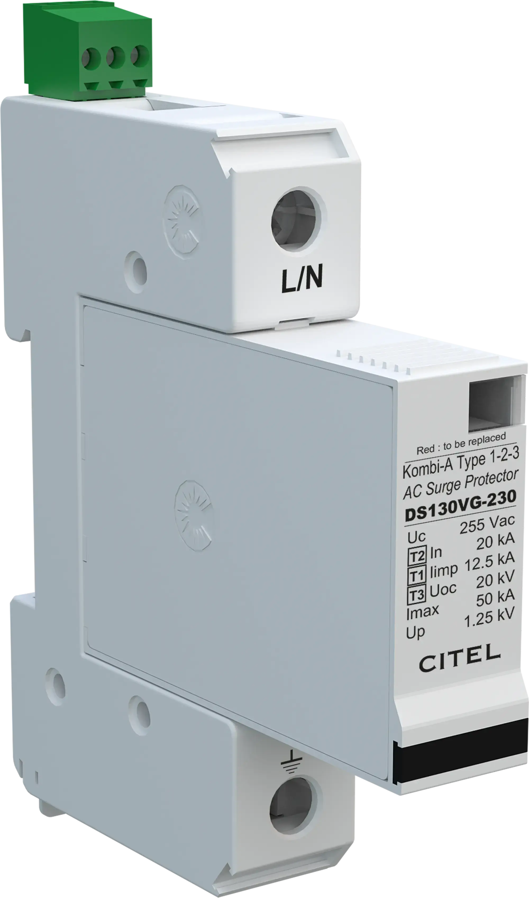 Citel 571571 Kombi-Ableiter 1-polig Typ 1+2 für 230 V Netze, VG-Technology (img_001) Citel 571571 Kombi-Ableiter 1-polig Typ 1+2 für 230 V Netze, VG-Technology (img_001)