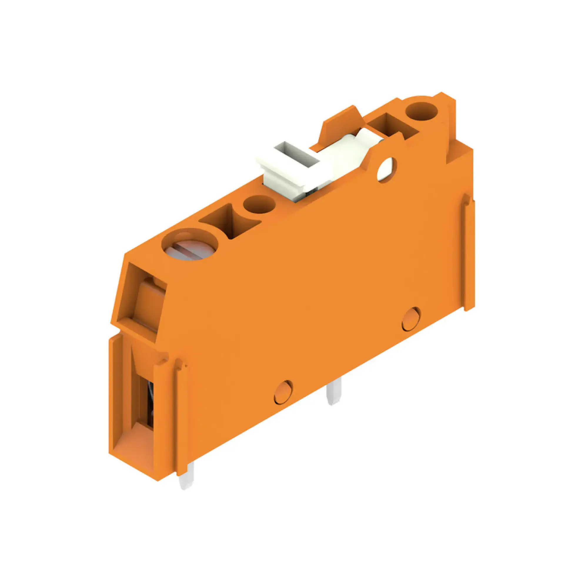 Weidmüller 1755230000 PCB terminal, 250 V, 32 A, Pitch in mm: 5.08, 6 mm², Number of poles: 1, Clamping yoke connection, THT solder connection, 90°, Box (img_001)