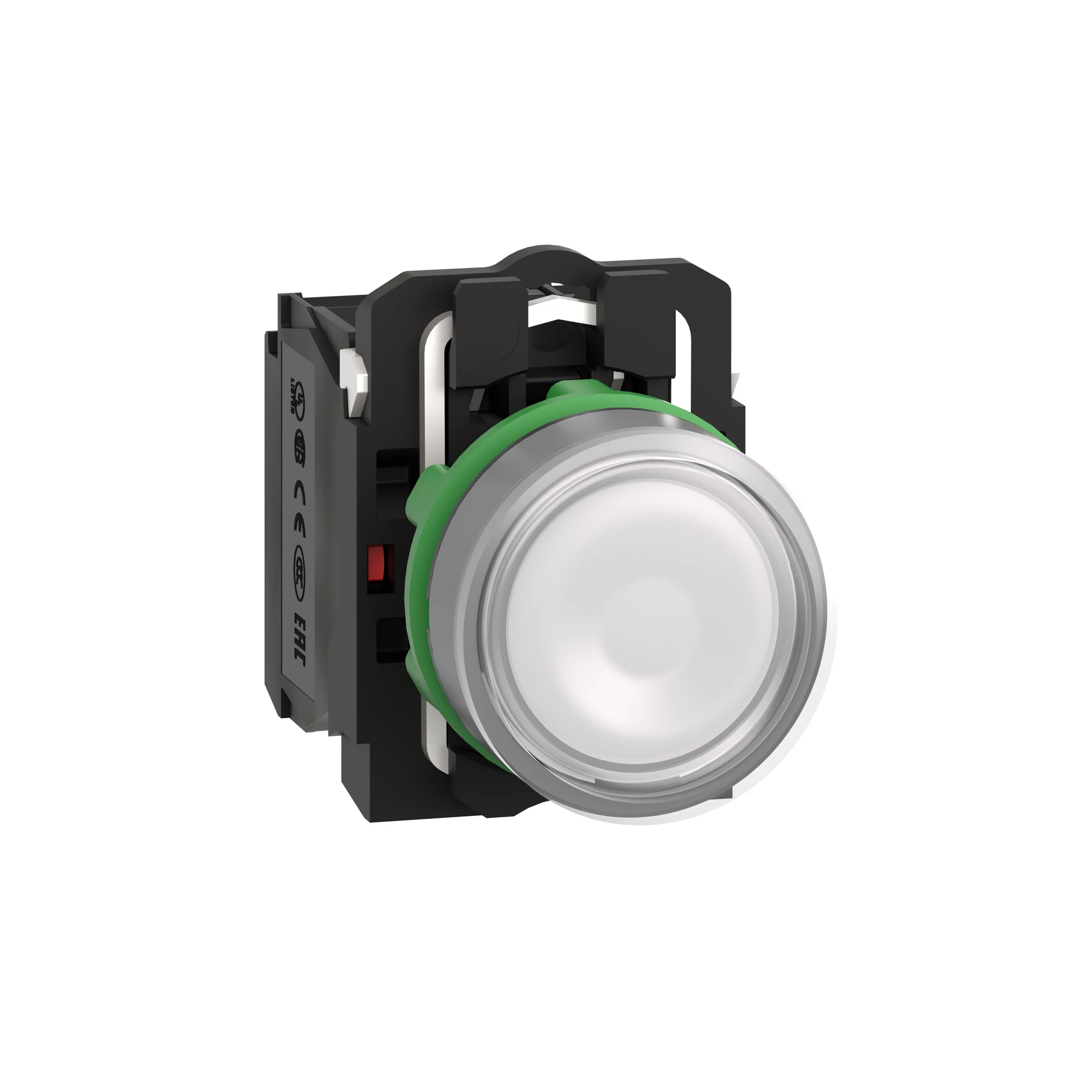 Schneider Electric XB5AW31B5 Illuminated pushbutton, Harmony XB5, plastic, white, 22mm, universal LED, smooth dome, 1NO + 1NC, 24V ACDC (img_001) Schneider Electric XB5AW31B5 Illuminated pushbutton, Harmony XB5, plastic, white, 22mm, universal LED, smooth dome, 1NO + 1NC, 24V ACDC (img_001)