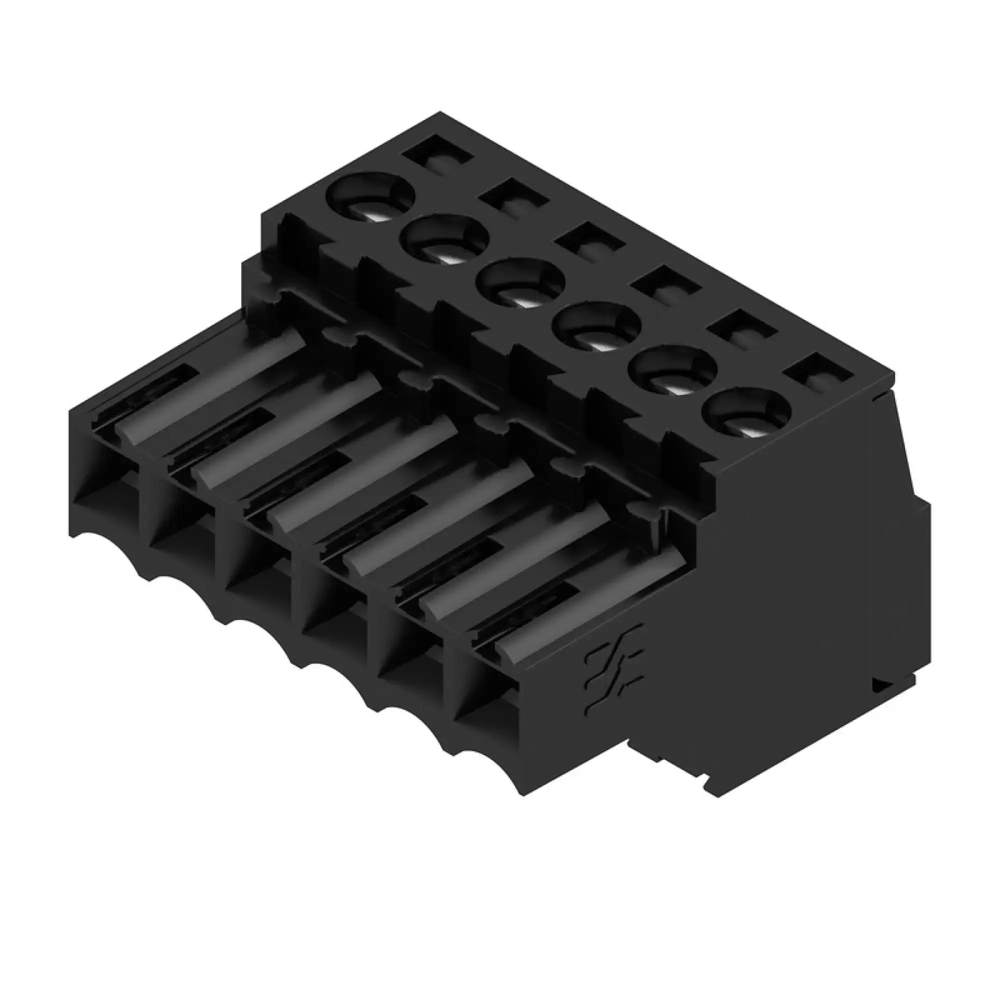 Weidmüller 1610180000 PCB connector (wire connection), 160 V, 17 A, Pitch in mm: 3.50, 1.5 mm², Number of poles: 6, Clamping yoke connection, Box (img_001)