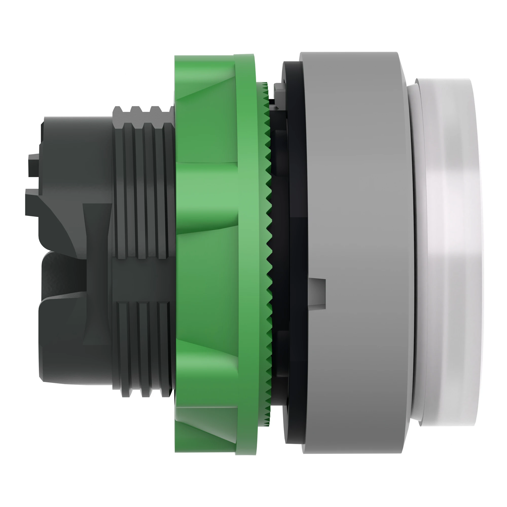 Schneider Electric ZB5AH13C0 Illuminated push button, front element, Harmony XB5, plastic, 22mm, light gray, white, protruding, for universal LED, latching (img_004)
