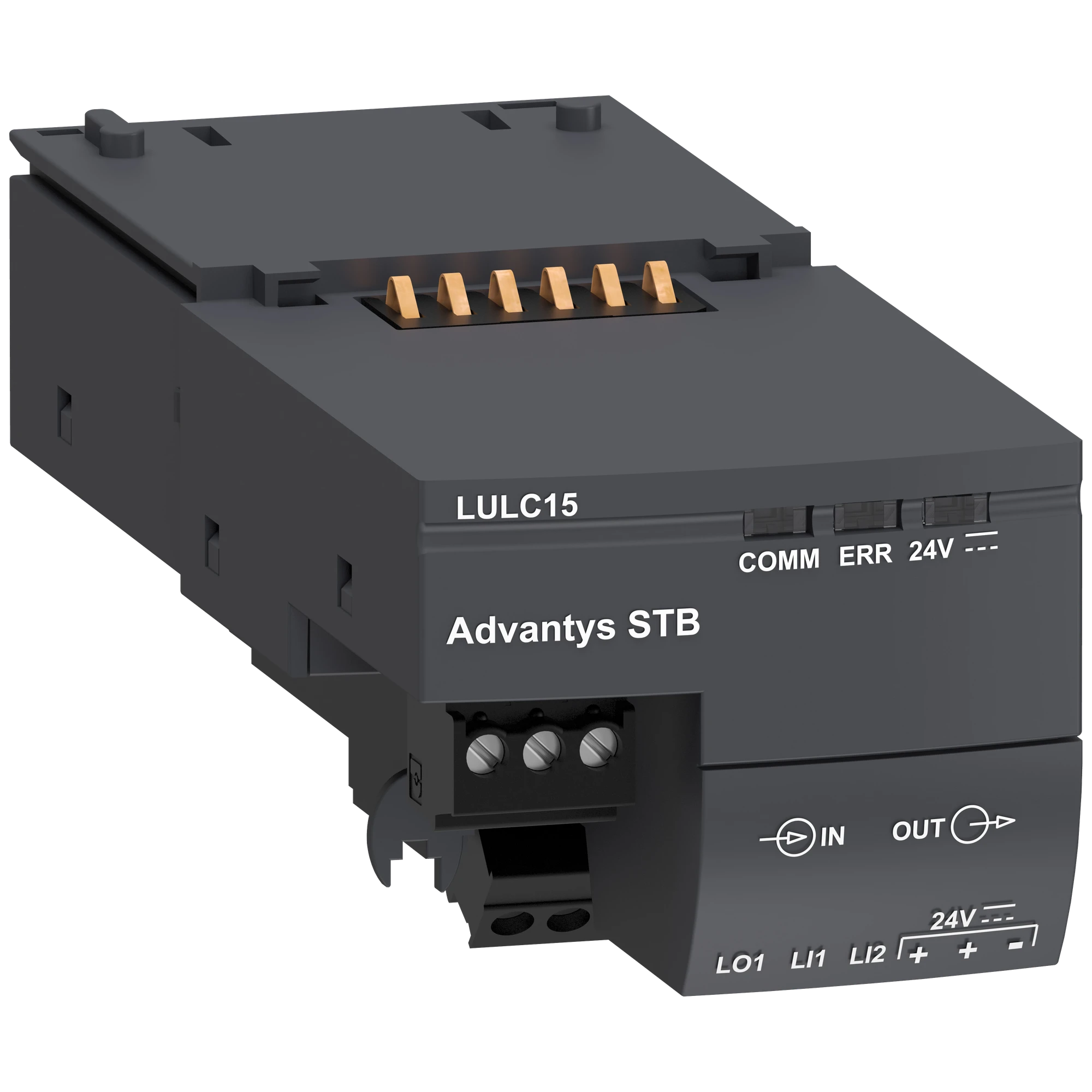 Schneider Electric LULC15 Advantys STB communication module, for TeSys U, 24 V DC (img_001) Schneider Electric LULC15 Advantys STB communication module, for TeSys U, 24 V DC (img_001)