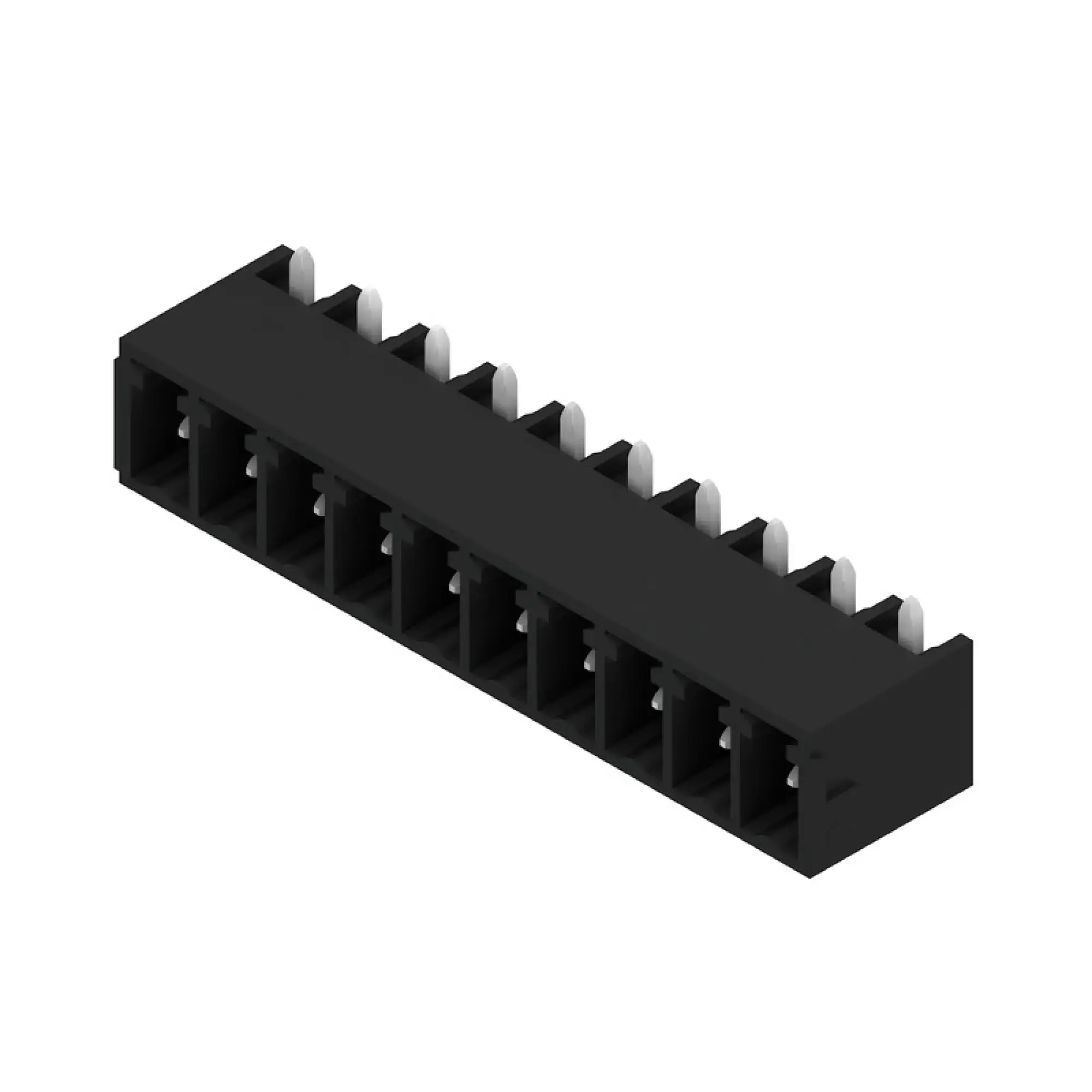 Weidmüller 1036920000 PCB connector (board connection), 160 V, 17.5 A, Pitch in mm: 3.81, Number of poles: 10, THT/THR solder connection, Box (img_001)