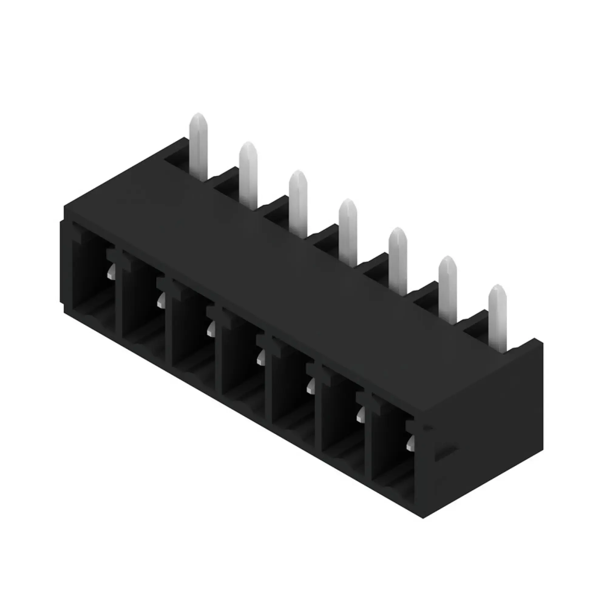 Weidmüller 1036540000 PCB connector (board connection), 160 V, 17.5 A, Pitch in mm: 3.81, Number of poles: 7, THT/THR solder connection, Box (img_001)