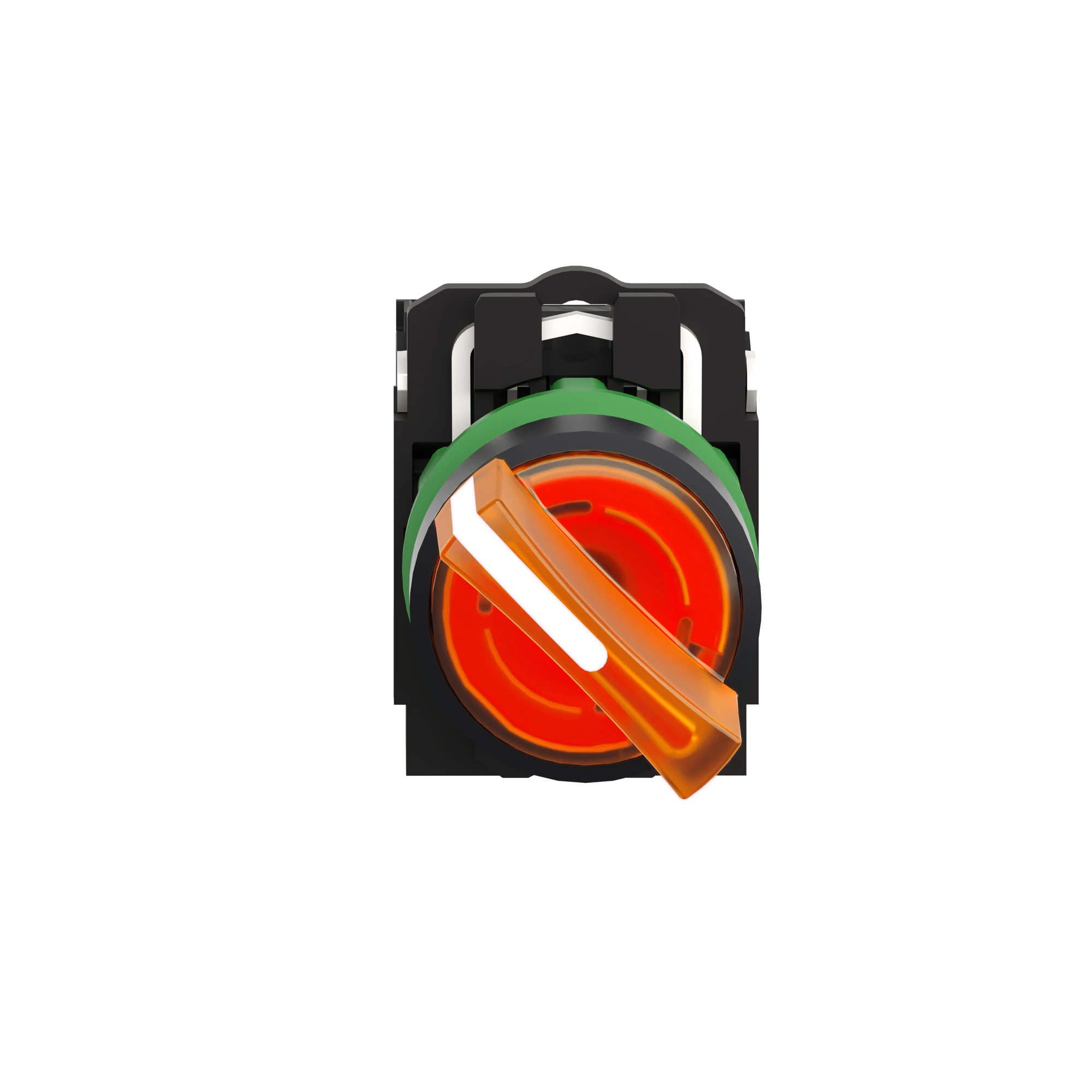 Schneider Electric XB5AK125B5 Illuminated Selector Switch, Harmony XB5, Plastic, Orange, 22mm, Universal LED, 2 Positions, 1NC + 1NO, 24V ACDC (img_004) Schneider Electric XB5AK125B5 Illuminated Selector Switch, Harmony XB5, Plastic, Orange, 22mm, Universal LED, 2 Positions, 1NC + 1NO, 24V ACDC (img_004)