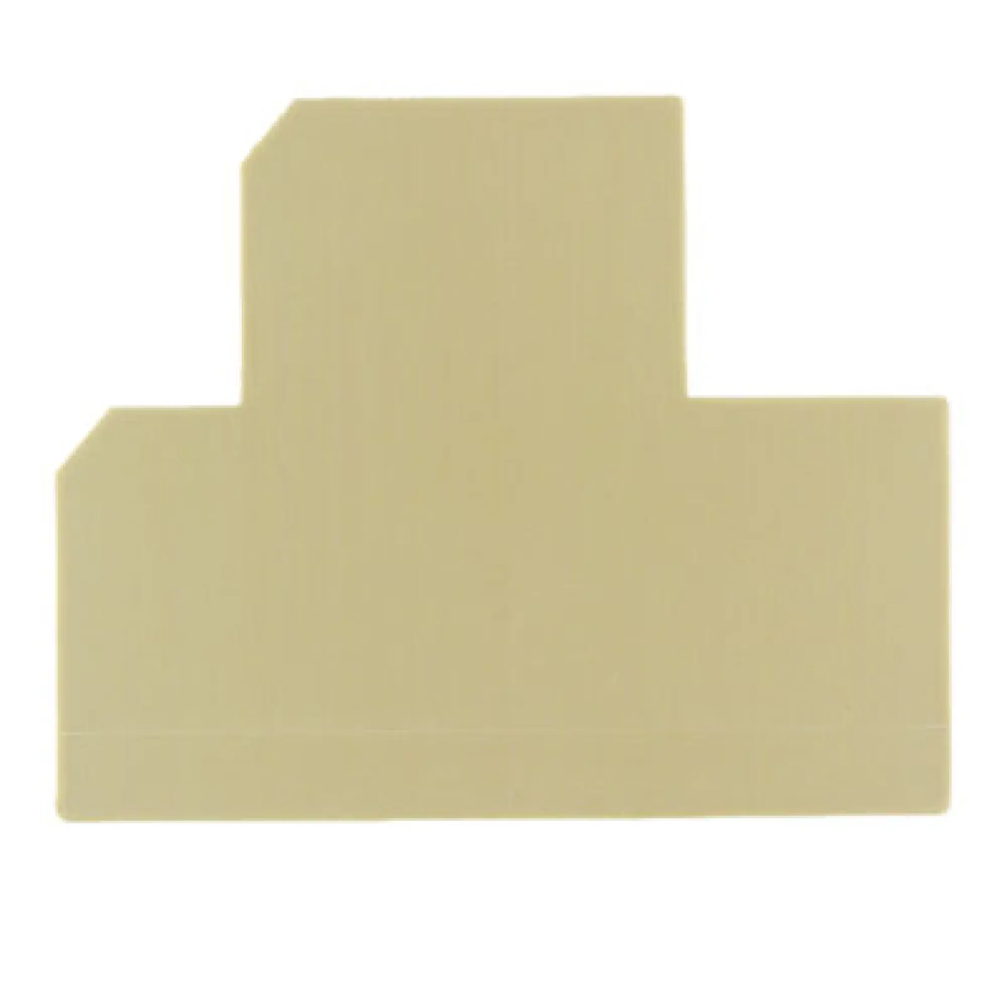 Weidmüller 0631360000 End plate (terminals), beige, Height: 54 mm, Width: 1.5 mm, V-2, PA 66 (img_001)