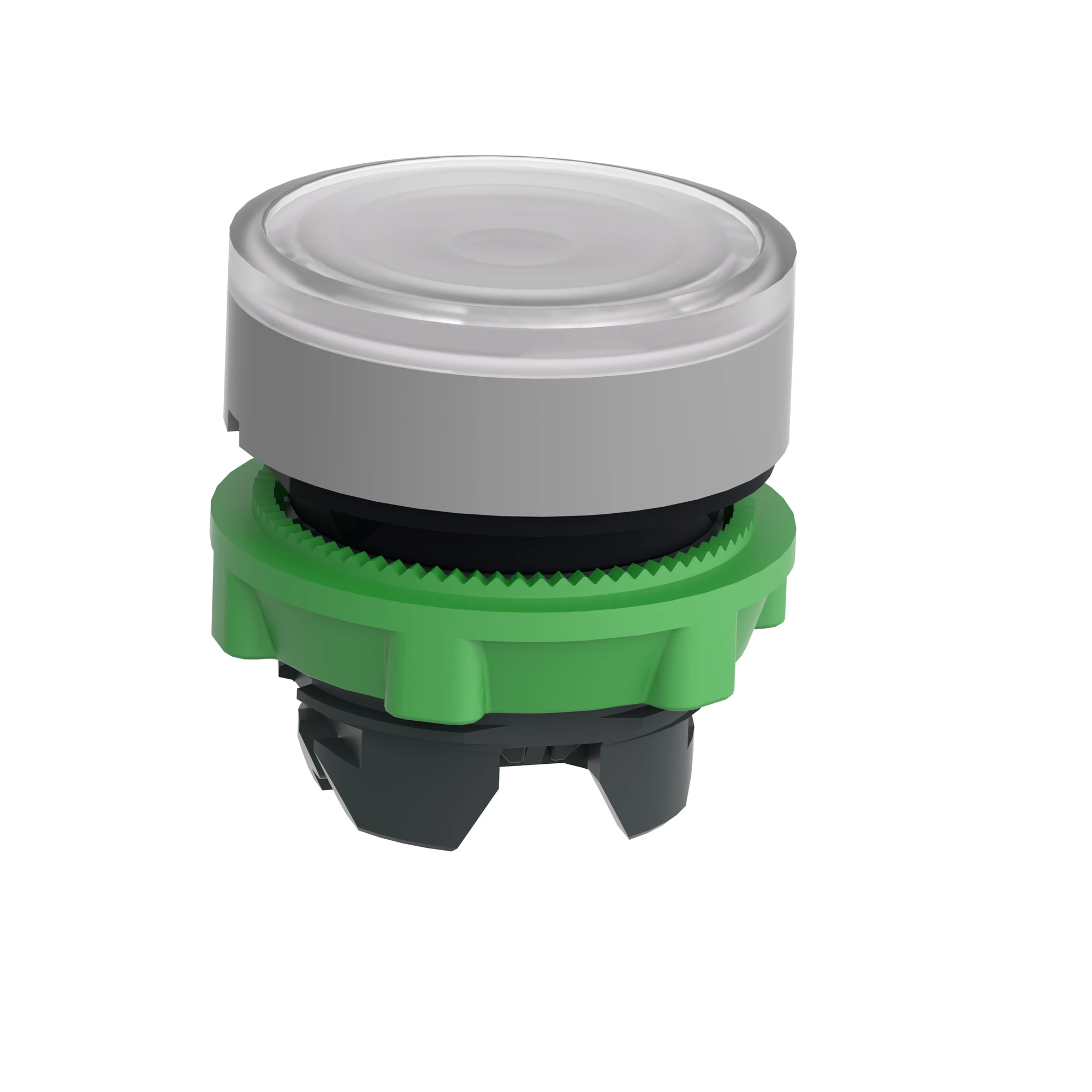 Schneider Electric ZB5AW313C0 Illuminated push-button, front element, Harmony XB5, plastic, 22mm, light gray, white, for universal LED (img_006)