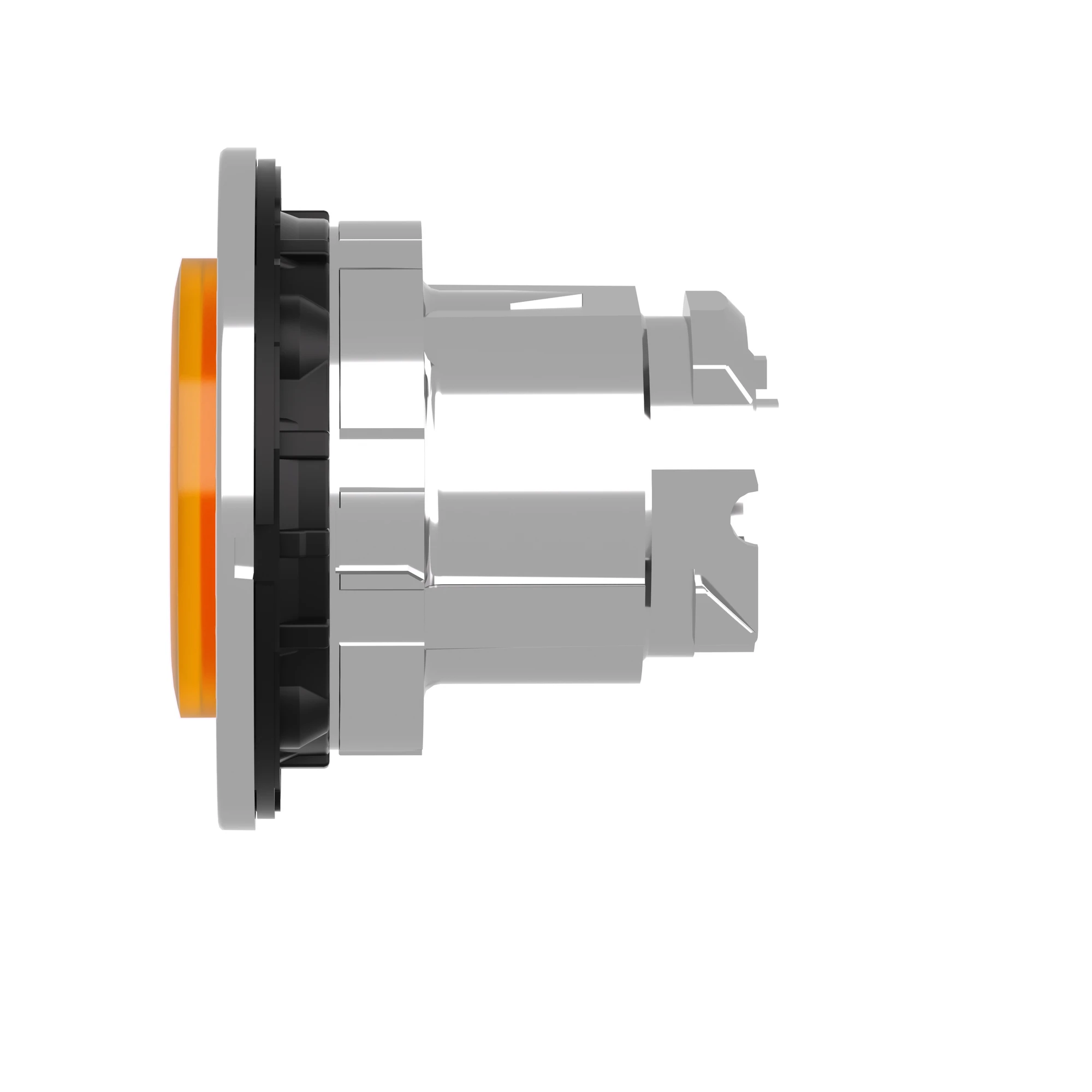 Schneider Electric ZB4FW153 Pilot light push-button, front element, Harmony XB4F, metal, 30mm, orange, protruding, unmarked, for universal LED (img_005)