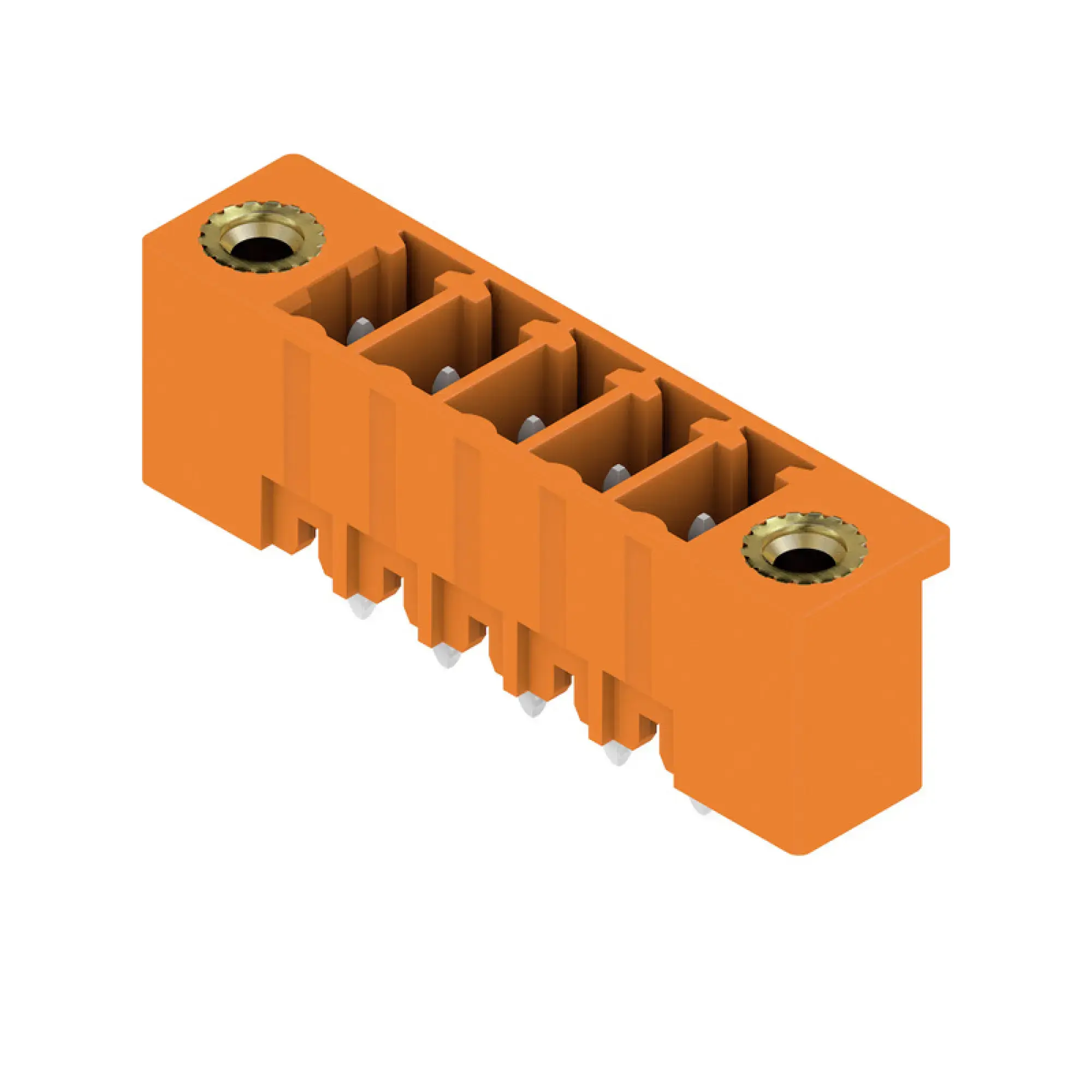 Weidmüller 1943210000 PCB connector (board connection), 160 V, 17.5 A, Pitch in mm: 3.81, Number of poles: 5, THT solder connection, Box (img_001)