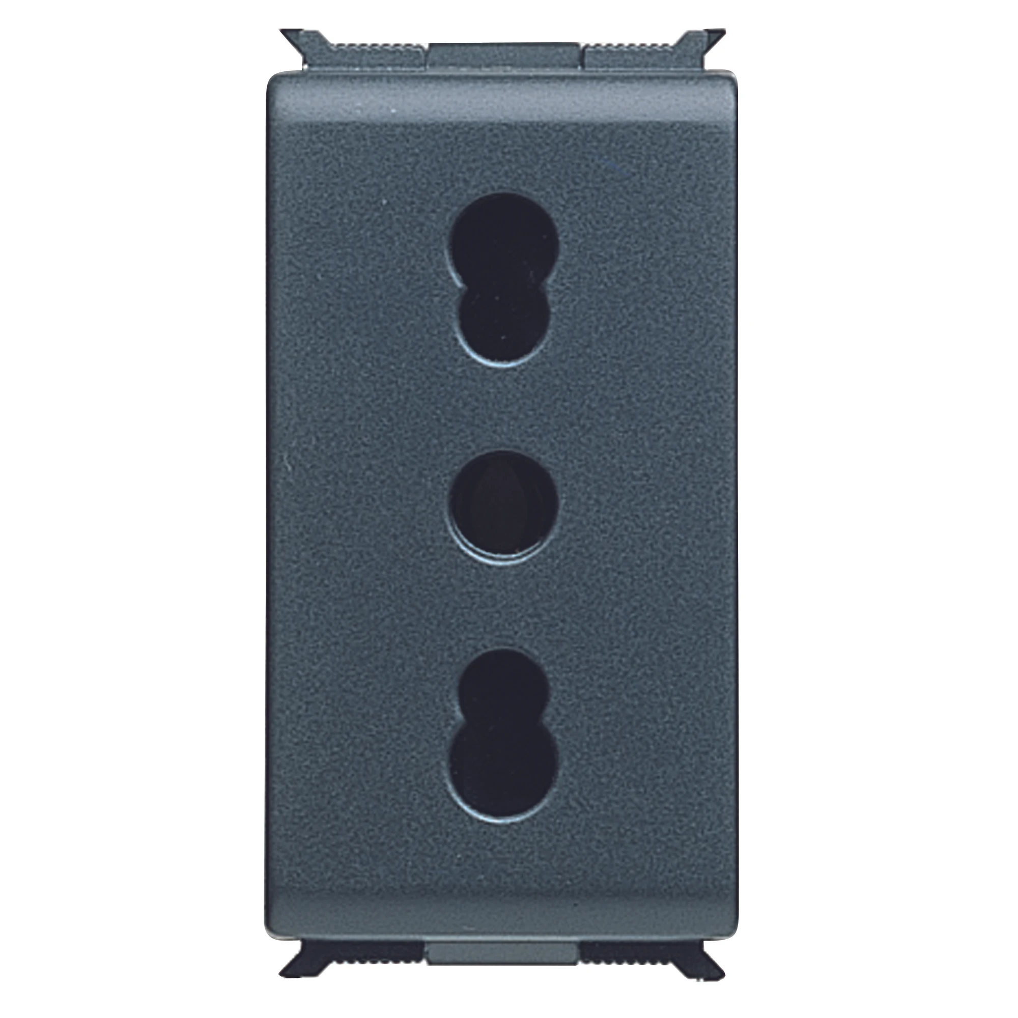 GEWISS GW30203 ITALIAN STANDARD SOCKET-OUTLET 250V ac - 2P+E 16A DUAL AMPERAGE - P17-P11 - 1 MODULE - PLAYBUS (img_001)