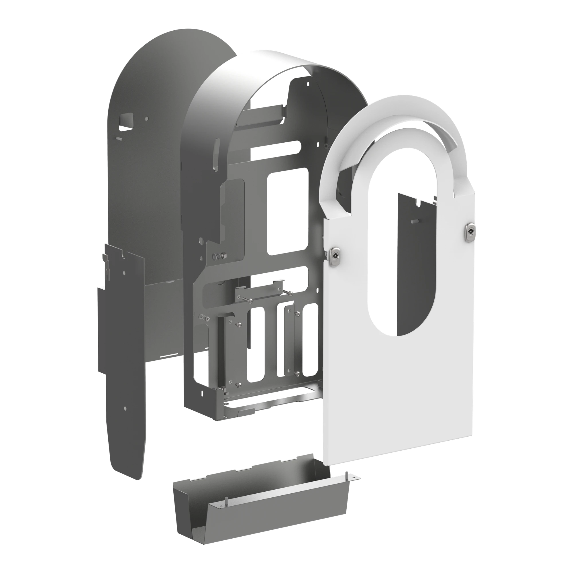 Schneider Electric EVA1RWKS1 Metallic Kit for EVlink Pro AC Wall Mount, 1 Charging Point, IK10, C4M (img_001) Schneider Electric EVA1RWKS1 Metallic Kit for EVlink Pro AC Wall Mount, 1 Charging Point, IK10, C4M (img_001)