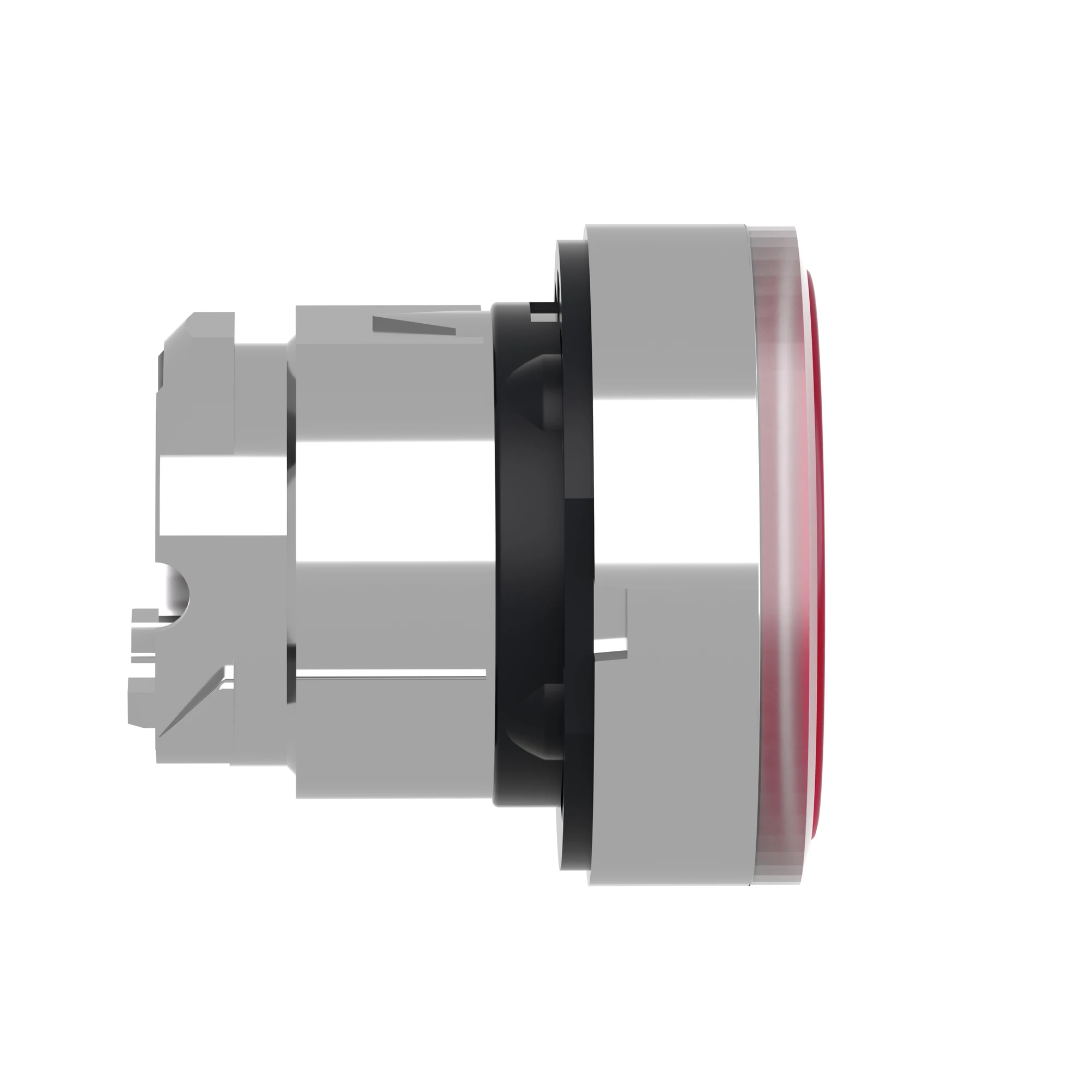 Schneider Electric ZB4BH043 Illuminated pushbutton, front element, Harmony XB4, metal, 22mm, red, unlabelled, for universal LED, latching (img_002)