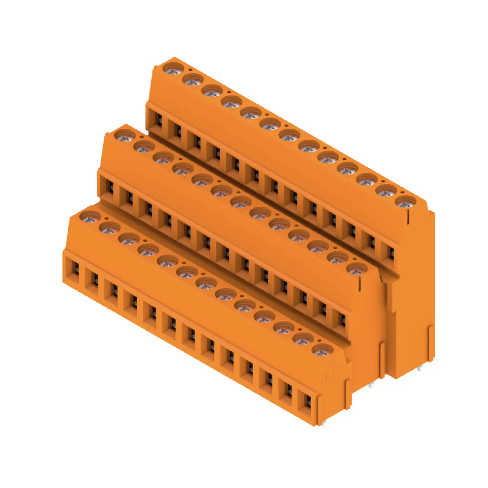 Weidmüller 1769730000 PCB terminal, 320 V, 17.5 A, Pitch in mm: 5.08, 2.5 mm², Number of poles: 39, Clamping yoke connection, THT solder connection, 90°, Box (img_001)