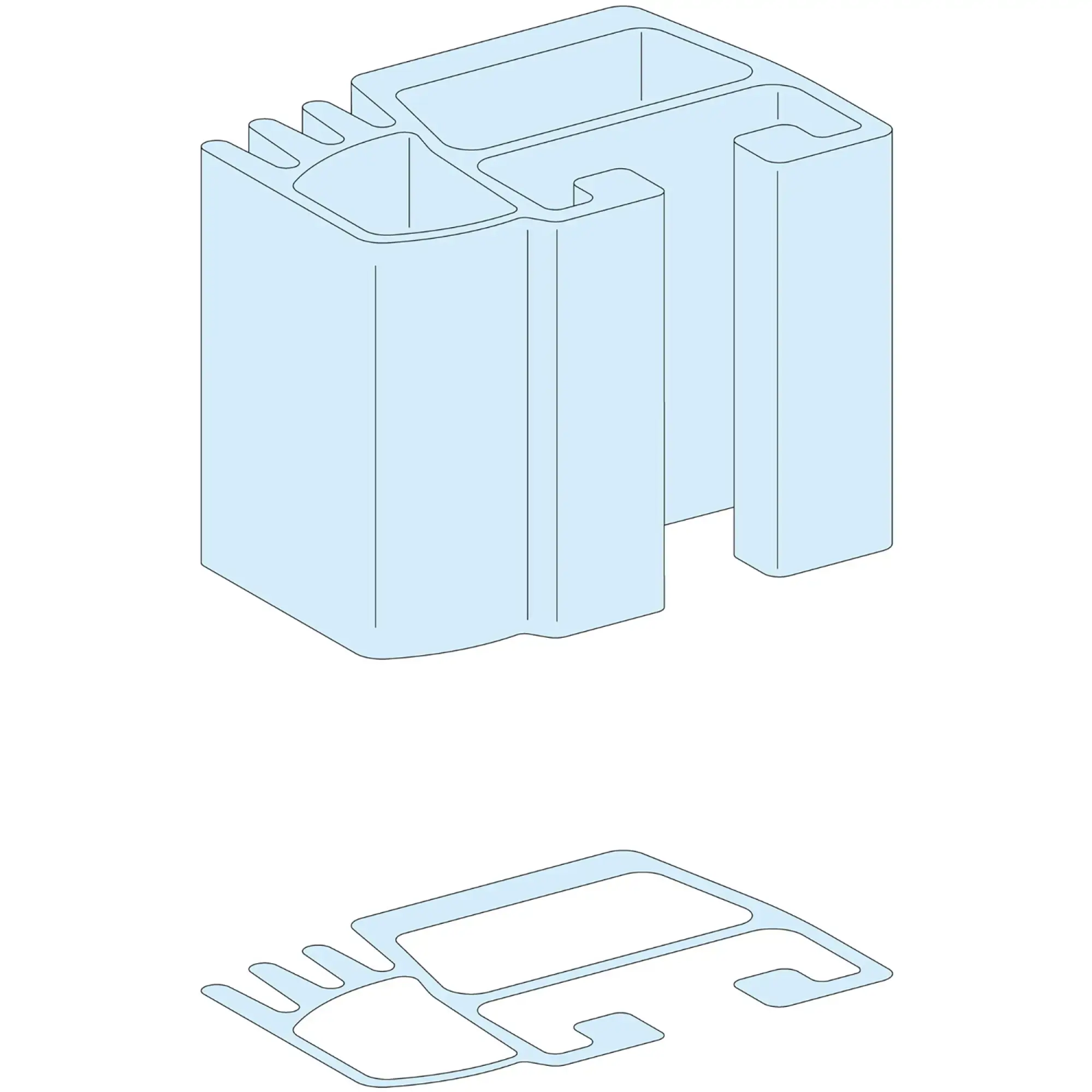 Schneider Electric LVS04504 PrismaSeT-P, Linergy LGY, Busbar, vertical, 1000A, length=1670mm (img_002) Schneider Electric LVS04504 PrismaSeT-P, Linergy LGY, Busbar, vertical, 1000A, length=1670mm (img_002)