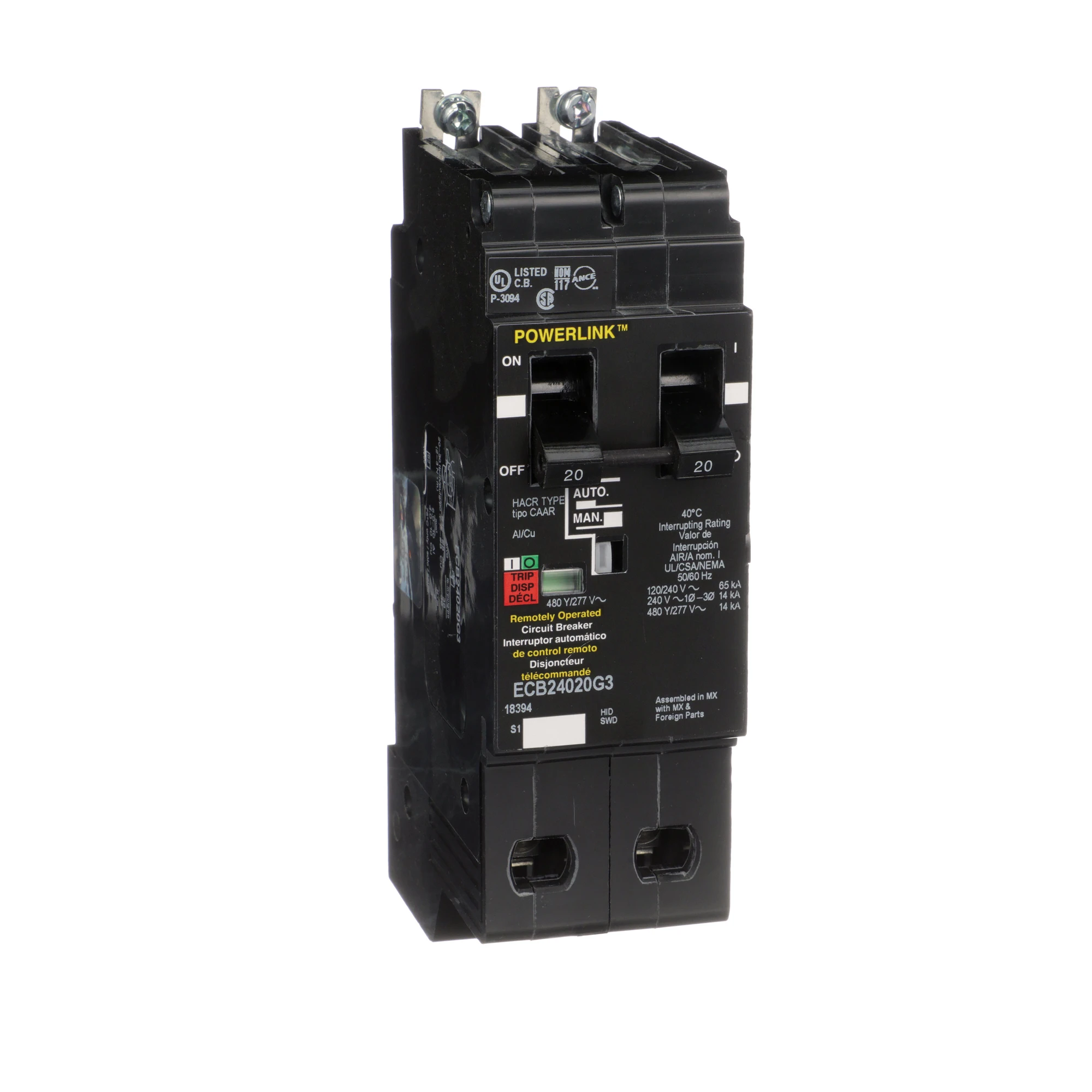 Schneider Electric ECB24020G3 Compact Circuit Breaker 480V 20 A (img_001) Schneider Electric ECB24020G3 Compact Circuit Breaker 480V 20 A (img_001)
