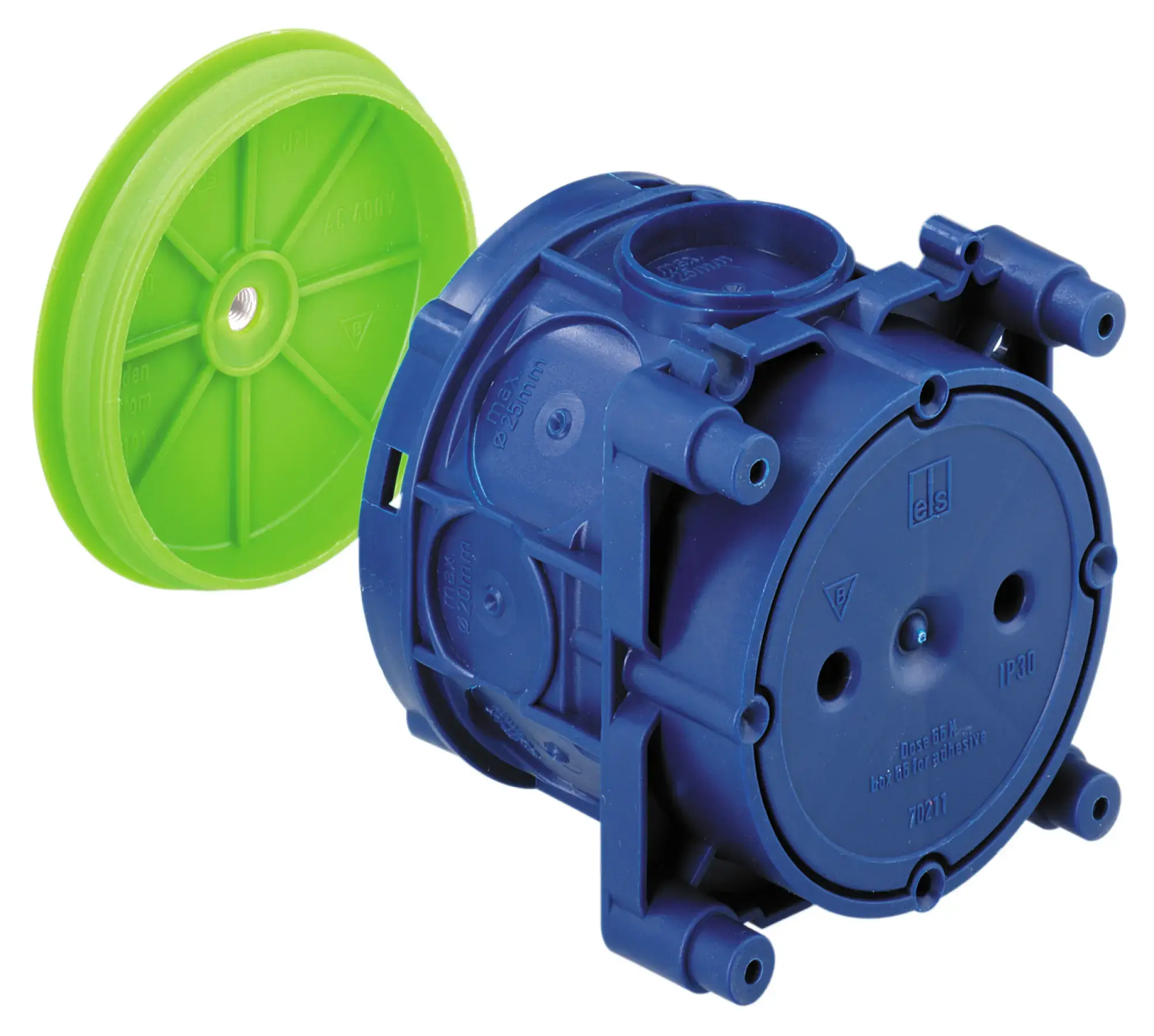 Spelsberg 97176601 Ceiling junction box, other, Type of protection IP30, Suitable for concrete construction, Rated insulation voltage 400V AC, Halogen free (img_001)