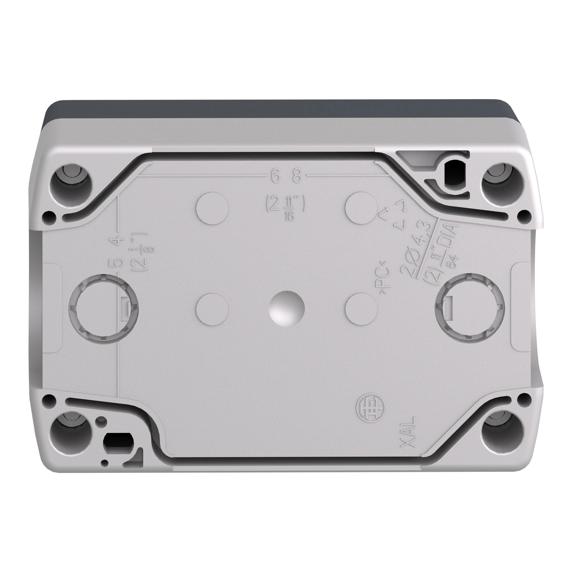 Schneider Electric XALD211H29 Surface-mounted enclosure, Harmony XALD, plastic, dark grey, 2 push-buttons, green, red, START, STOP, 22mm, 1NC+1NO (img_003) Schneider Electric XALD211H29 Surface-mounted enclosure, Harmony XALD, plastic, dark grey, 2 push-buttons, green, red, START, STOP, 22mm, 1NC+1NO (img_003)